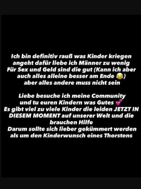 Katja Krasavice findet klare Worte.