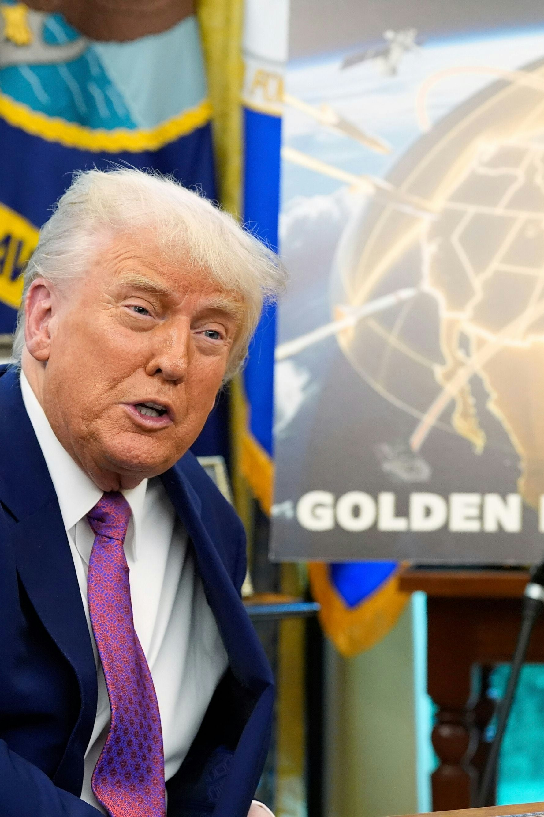 Schlüsselprojekt Golden Dome: Der Raketen-Schutzschild für ganz Nordamerika wurde von Präsident Donald Trump im Mai präsentiert. Ziel: Die Oberhoheit der USA über den Weltraum
