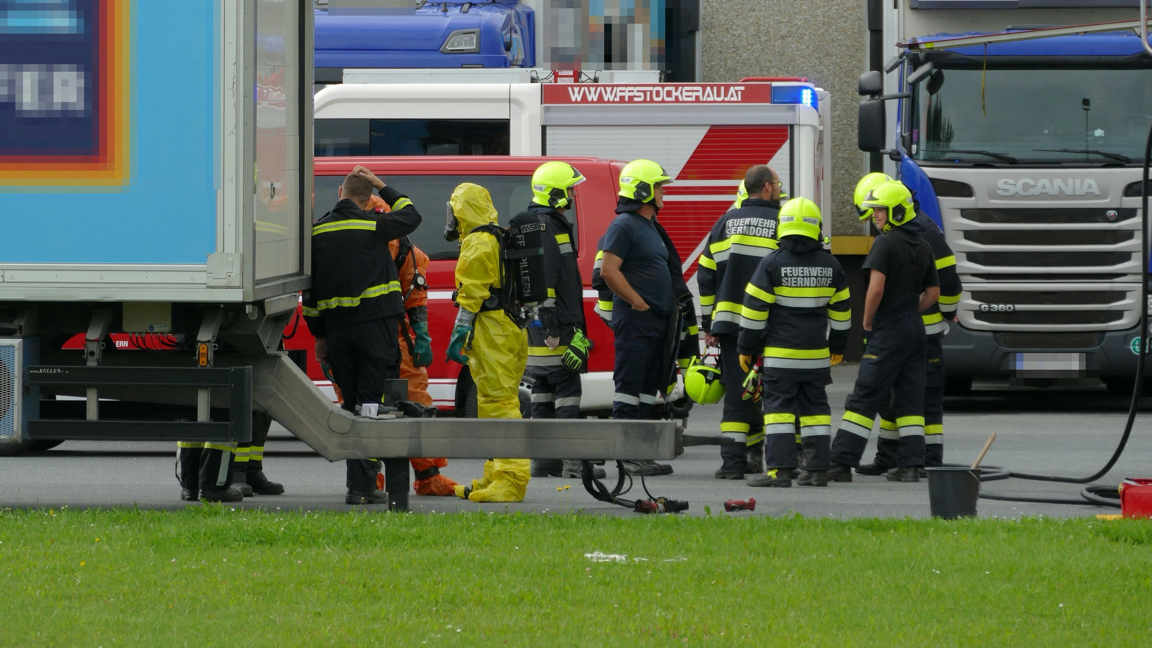 Ammoniakaustritt auf Firmengelände