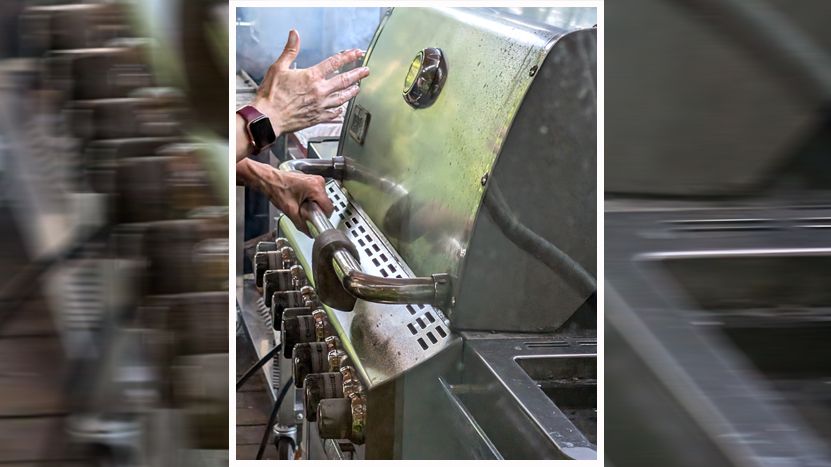 Bei Regen kann der Gasgrill streiken.