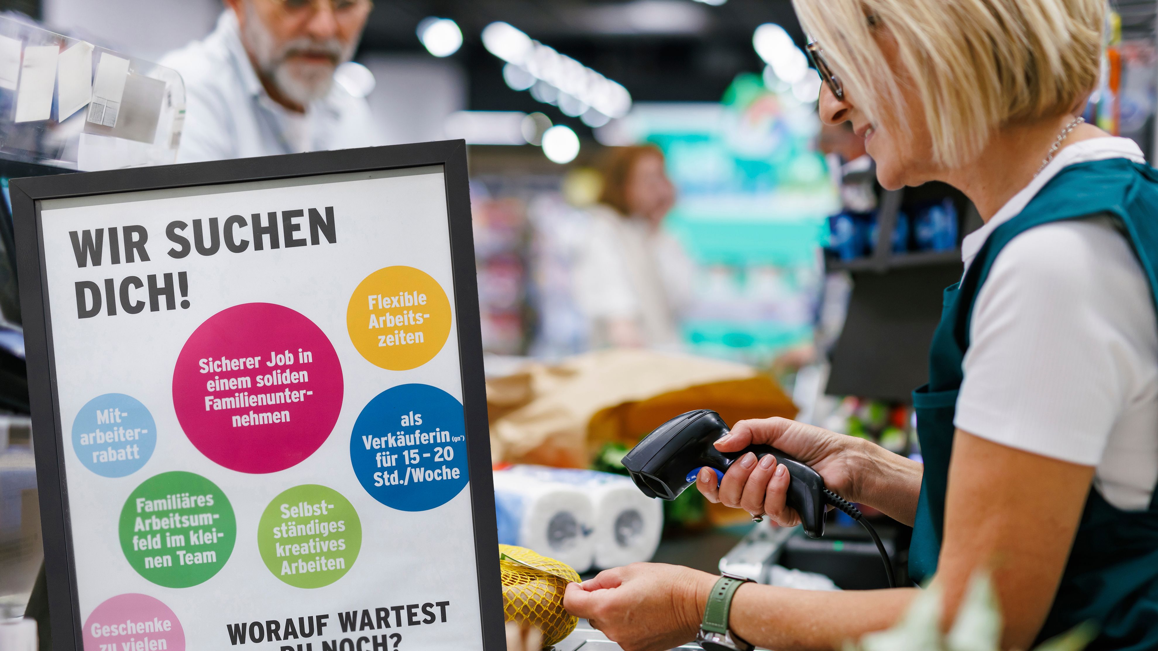 Vor allem im Handel und Verkauf gibt es viele Teilzeit-Stellen.