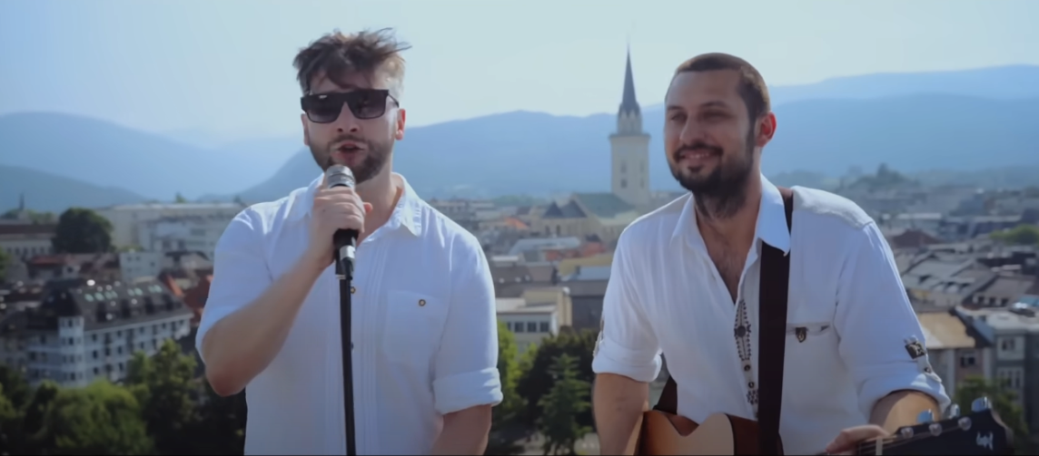 Sänger Mario Lerchbaumer (l.) starb, Gitarrist Michael Plank trauert um ihn.