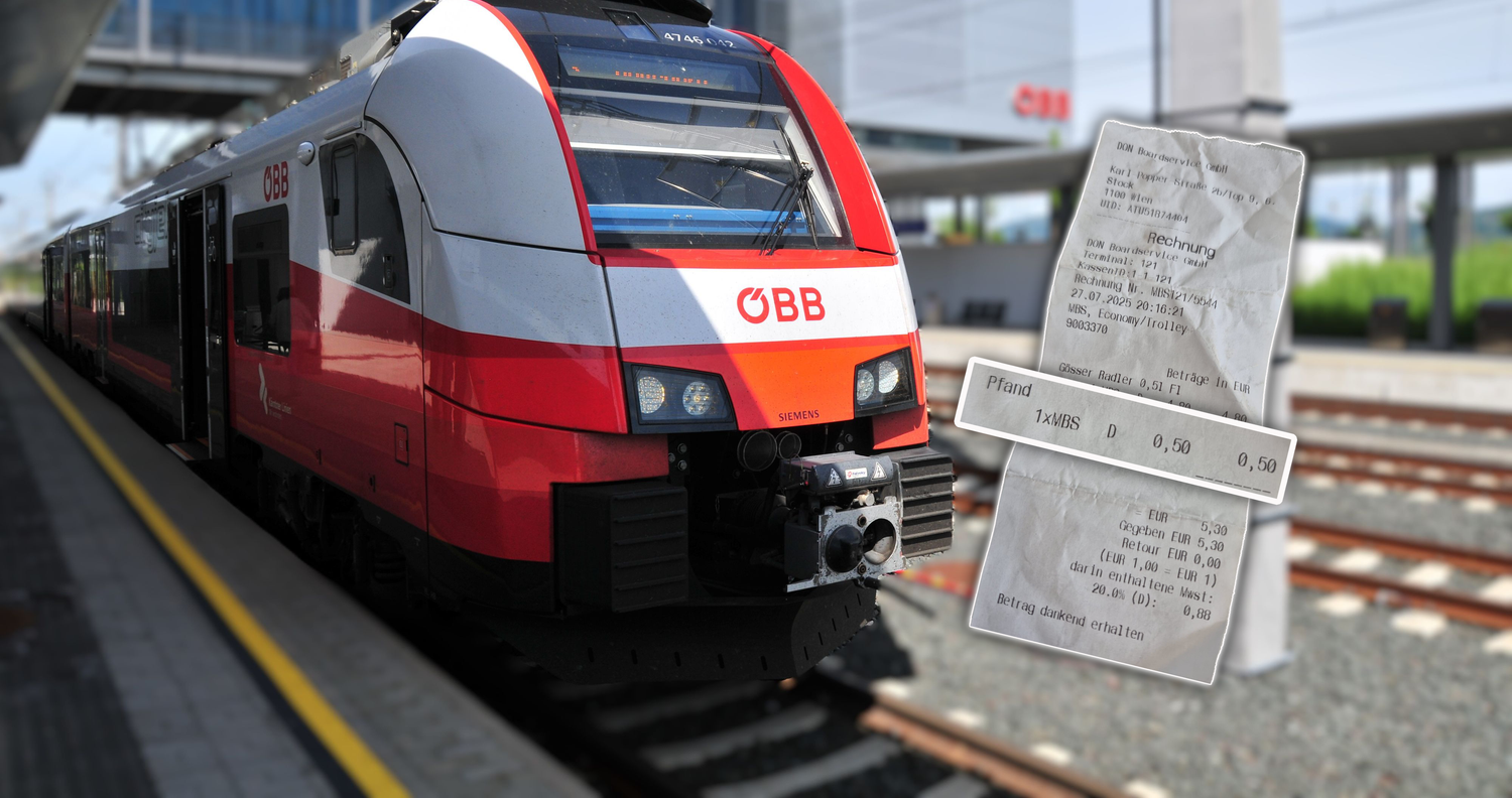 Heute.at - 50 Cent! Doppelter Pfand für Bierflaschen in Zügen