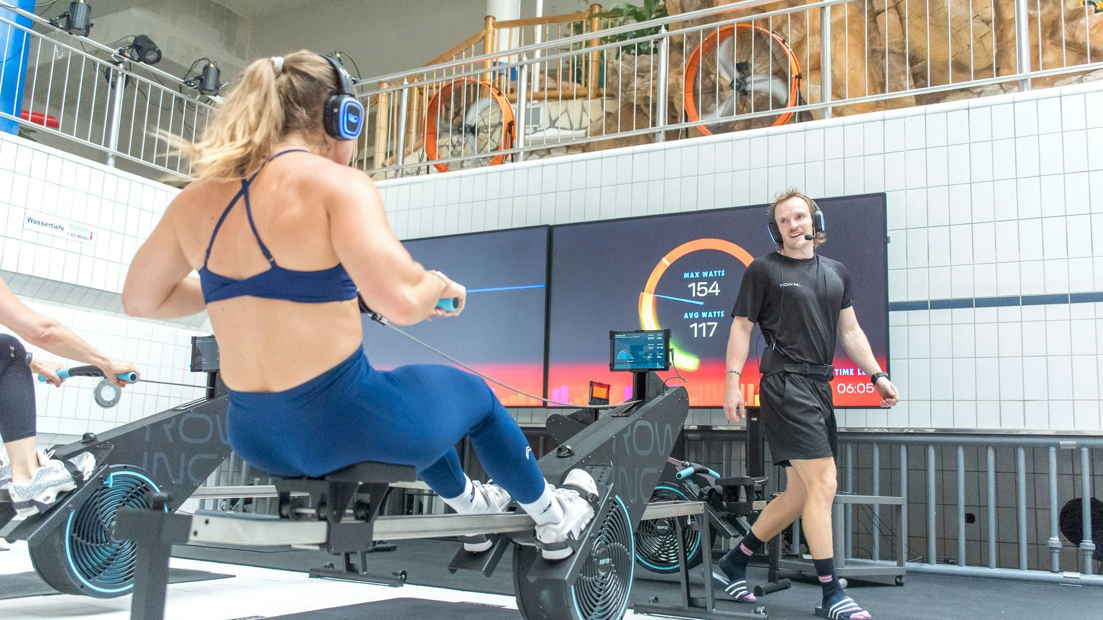 Ruderprofi Christoph Philips sorgte mit seinem Know-how für ein Training mit Wumms.