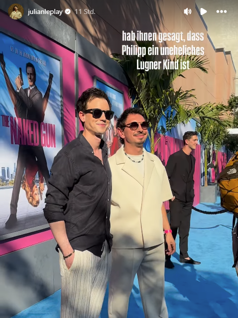 Das postete der Musiker Julian le Play auf Instagram in seiner Story. 