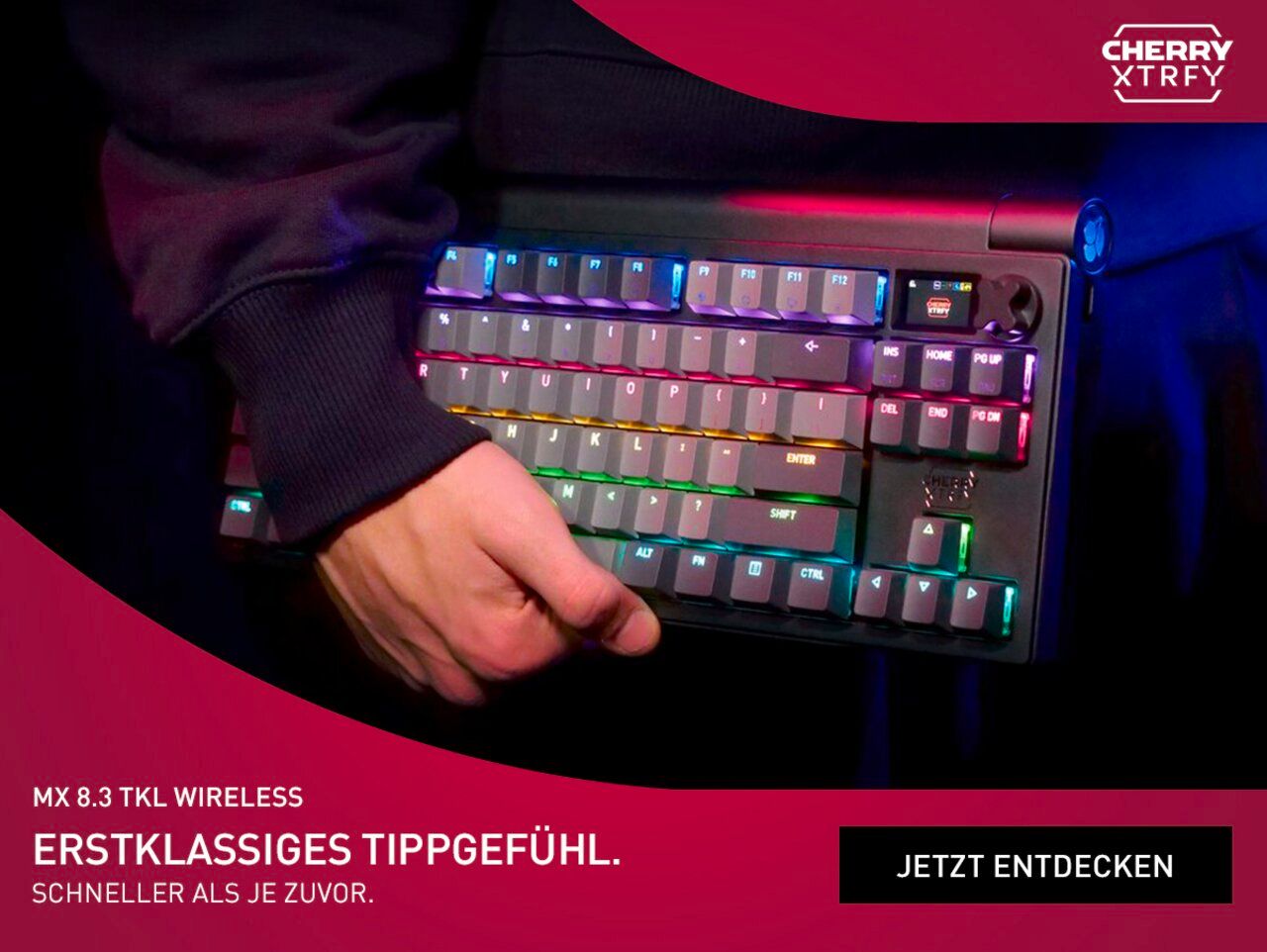 Herzstück des neuen Line-ups ist die mechanische Tastatur im kompakten Tenkeyless-Format ohne Ziffernblock.