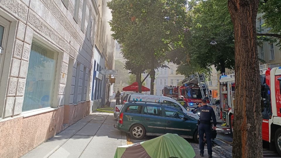 Der Großeinsatz sorgte für Aufsehen in der Leopoldstadt.