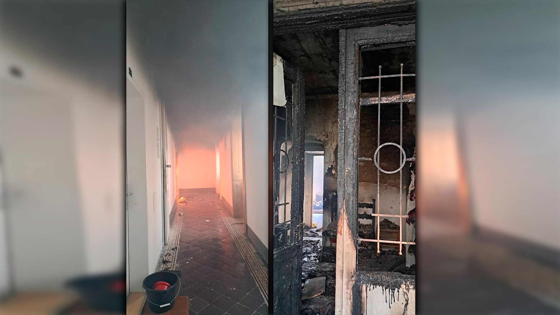 Großeinsatz in der Leopoldstadt: Familie rettet sich aus Flammenwohnung