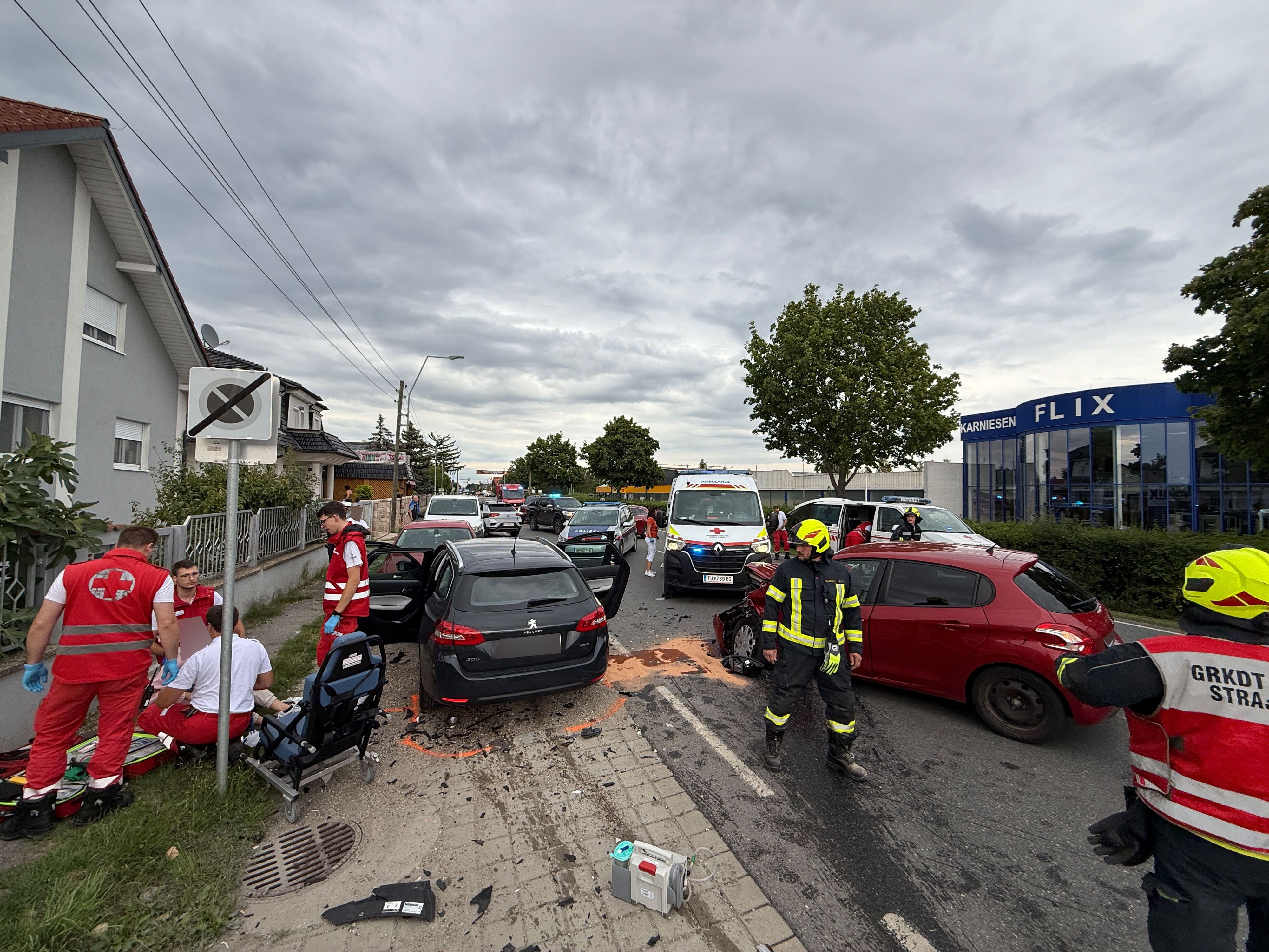 Schwerer Verkehrsunfall in Strasshof