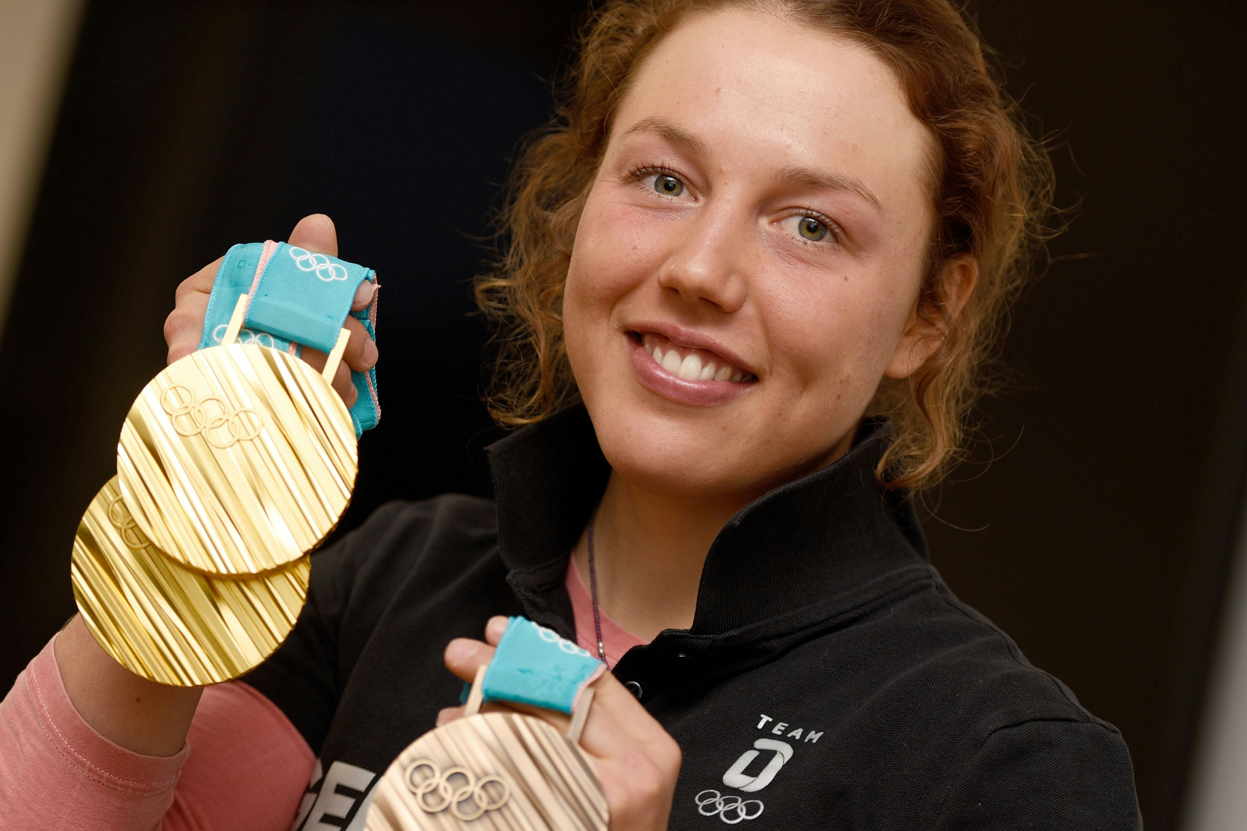 Bei den Olympischen Spielen in Pyeongchang in Südkorea gewann Laura Dahlmeier zwei Mal Gold und einmal Bronze