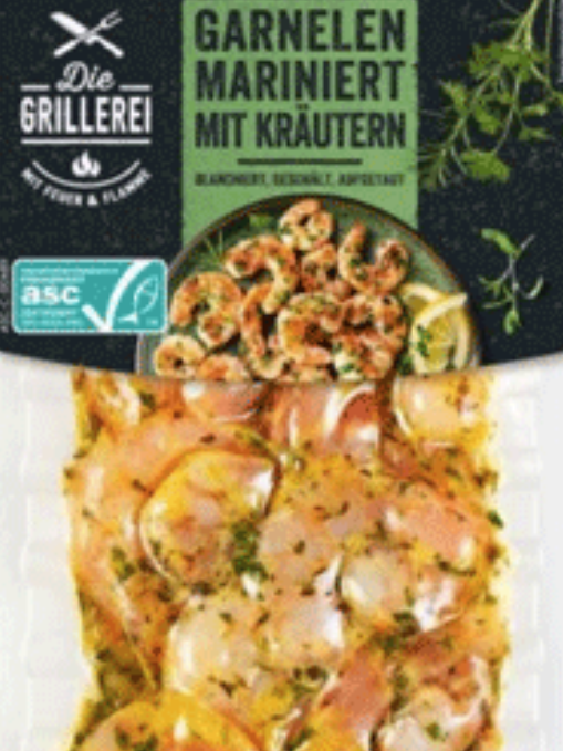 "DIE GRILLEREI GARNELEN MARINIERT MIT KRÄUTERN 200G" wurde zurückgerufen.