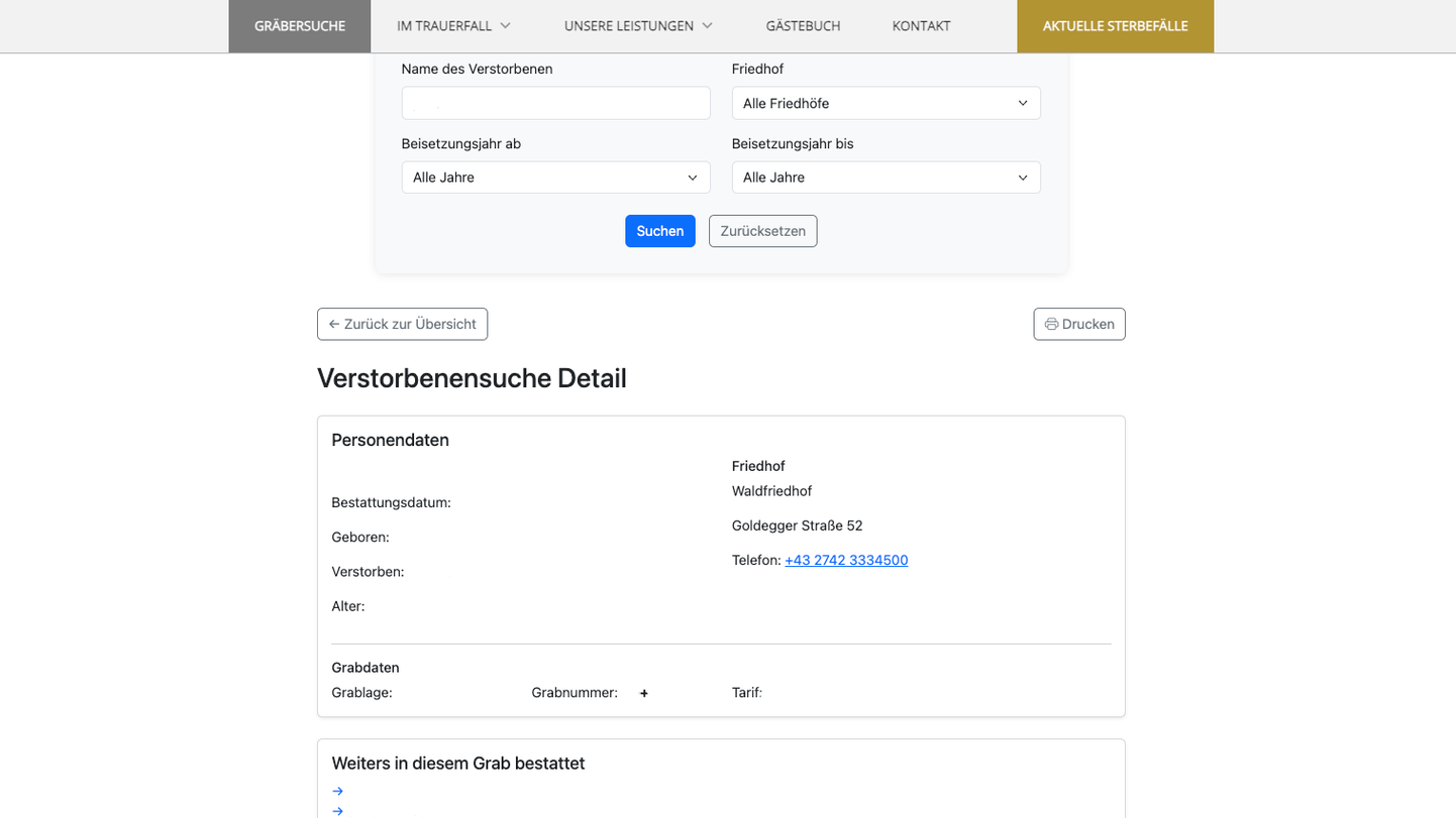So sieht beispielsweise ein Suchergebnis aus.