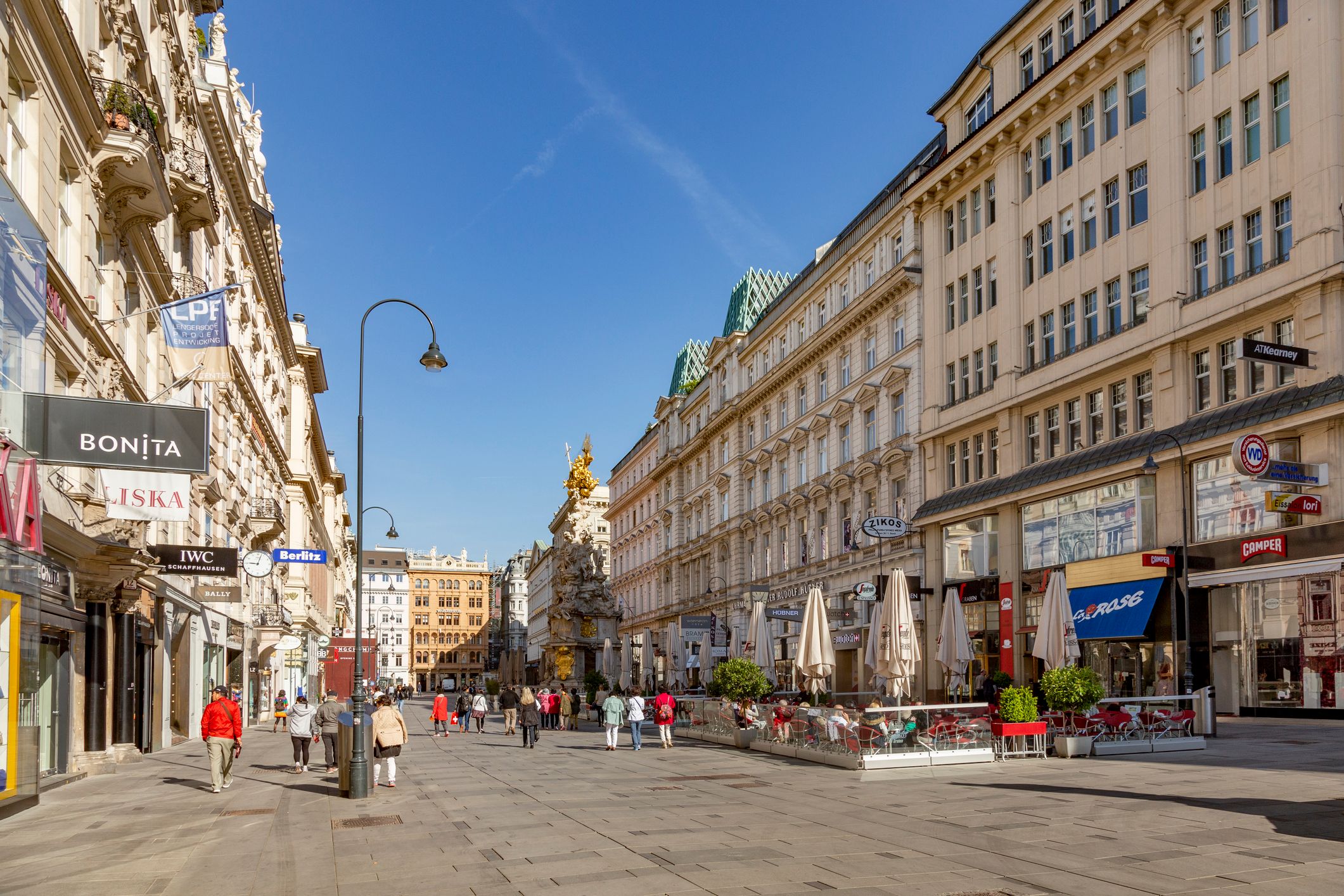 Wiens Innenstadt: Mitten im Luxus-Shopping, doch das Projekt 'Stolz auf Wien' konnte nur wenige Betriebe wirklich retten.