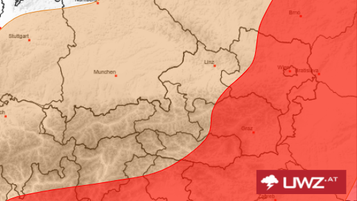 Am Samstag herrscht in der gesamten Osthälfte Unwettergefahr.