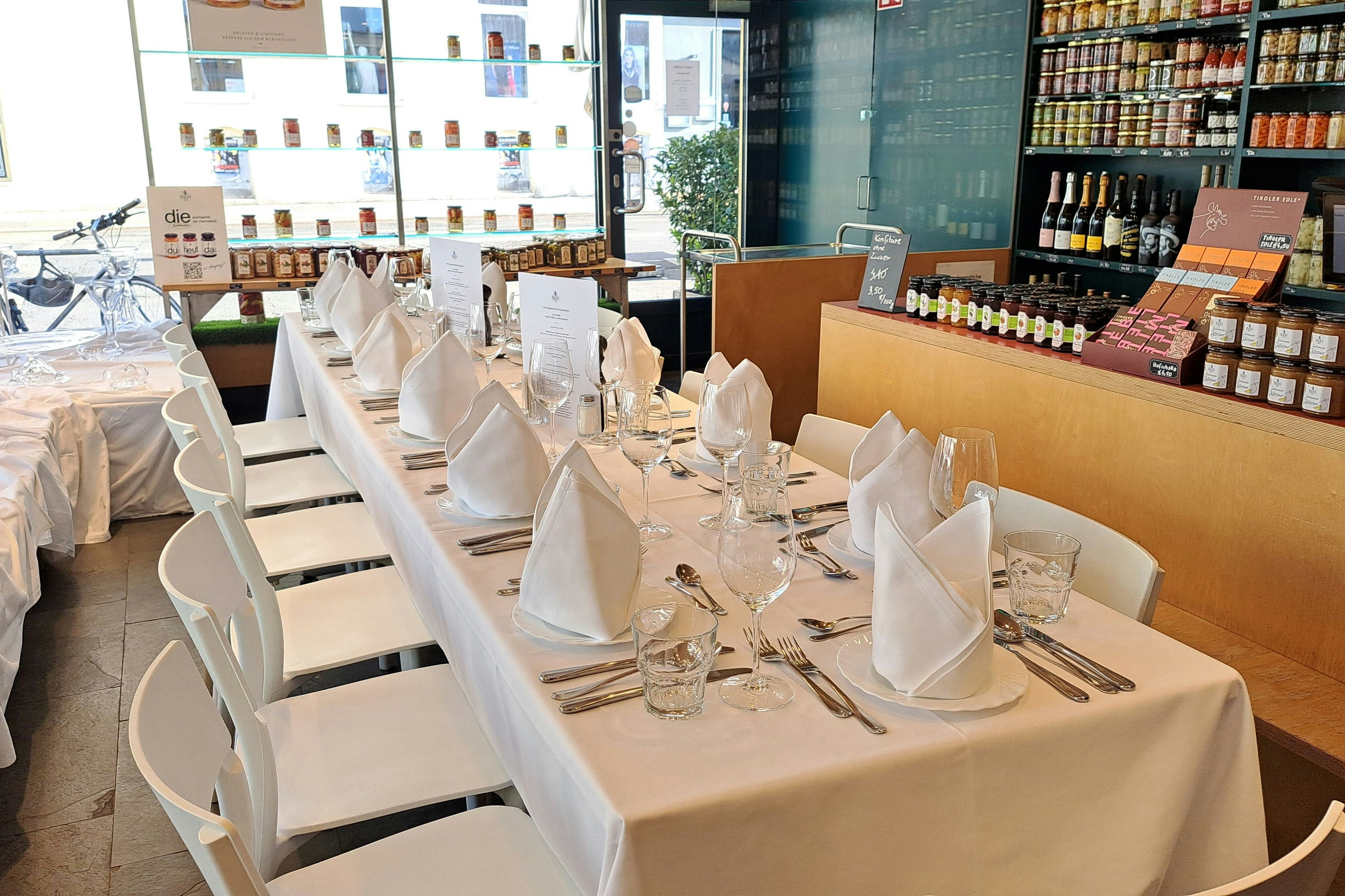 Der "Ab Hof"-Pavillon wurde eigens für die GG mit einer Tafel upgegraded