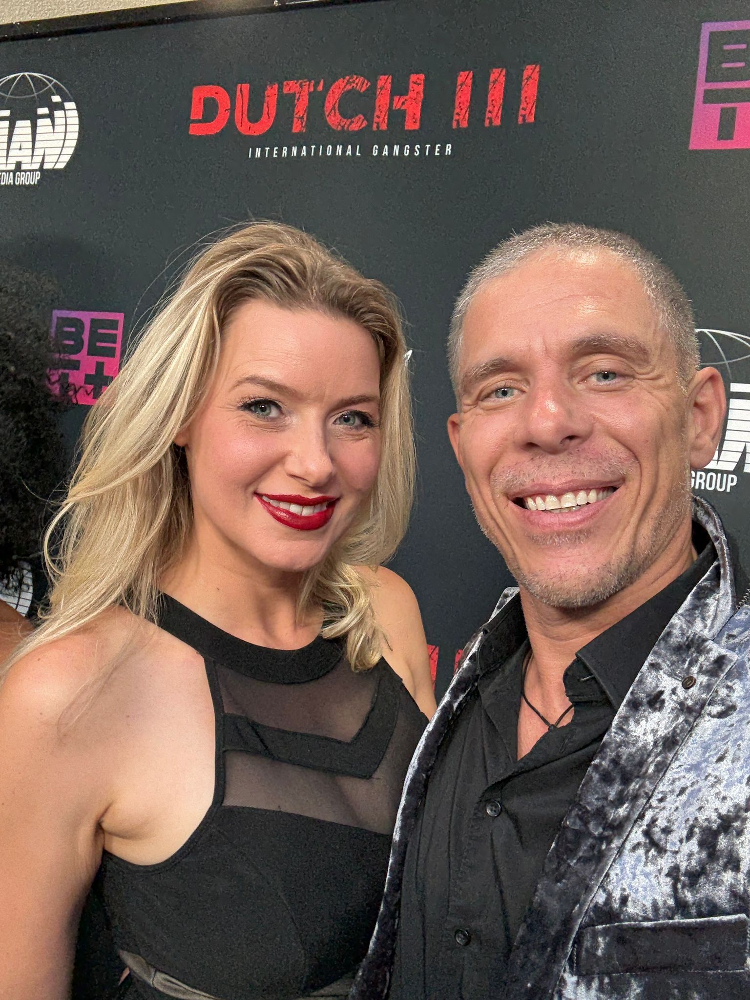 Mick Blue mit seiner FrauAnikka Albrite bei der Premiere von "Dutch III"