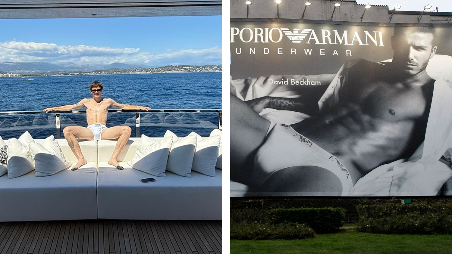 Cruz Beckham macht auf Papa David. 