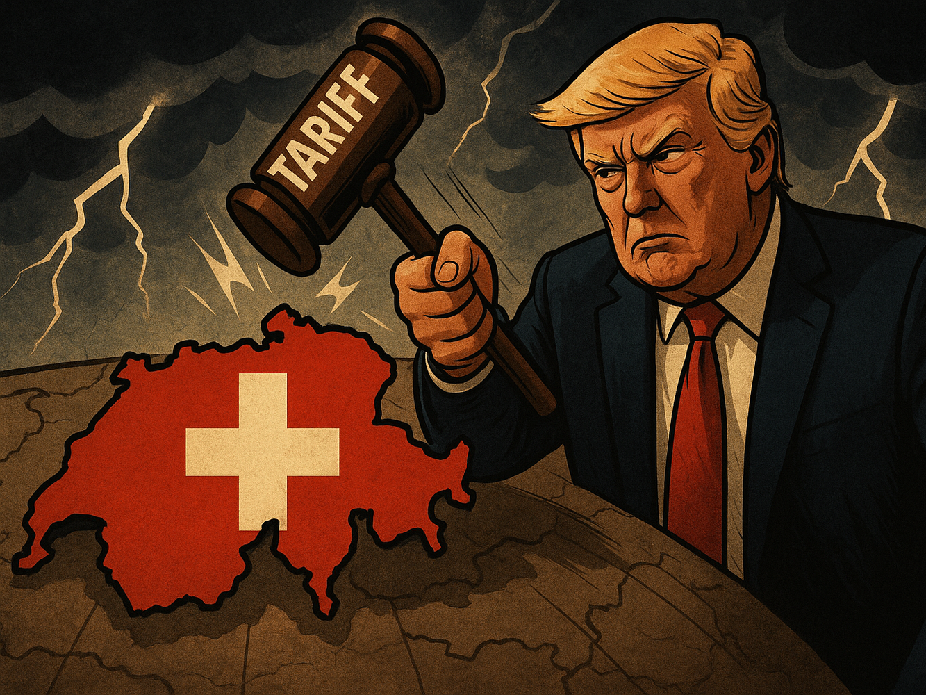 So stellt sich die KI Donald Trumps Zoll-Hammer vor.