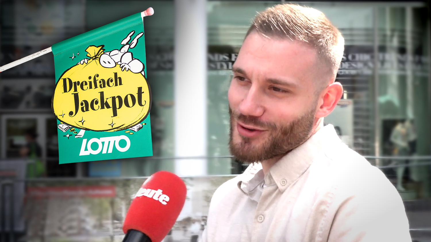 Wer arbeitet schon gerne – Tarik wünscht sich einen Lotto-Gewinn.