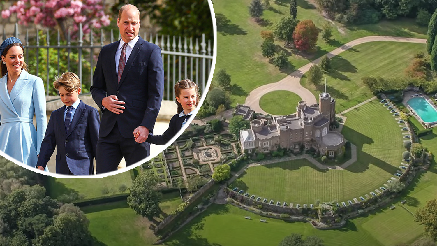 Die Royals ziehen um. Das neue Anwesen soll stolze 40 Räume haben.