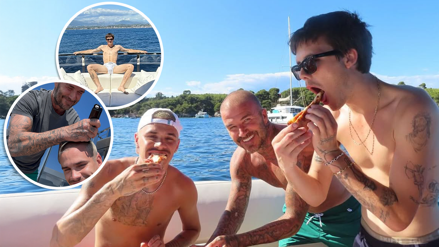 Heute.at - Plötzlich Glatze & halbnackt: Beckham-Urlaub eskaliert