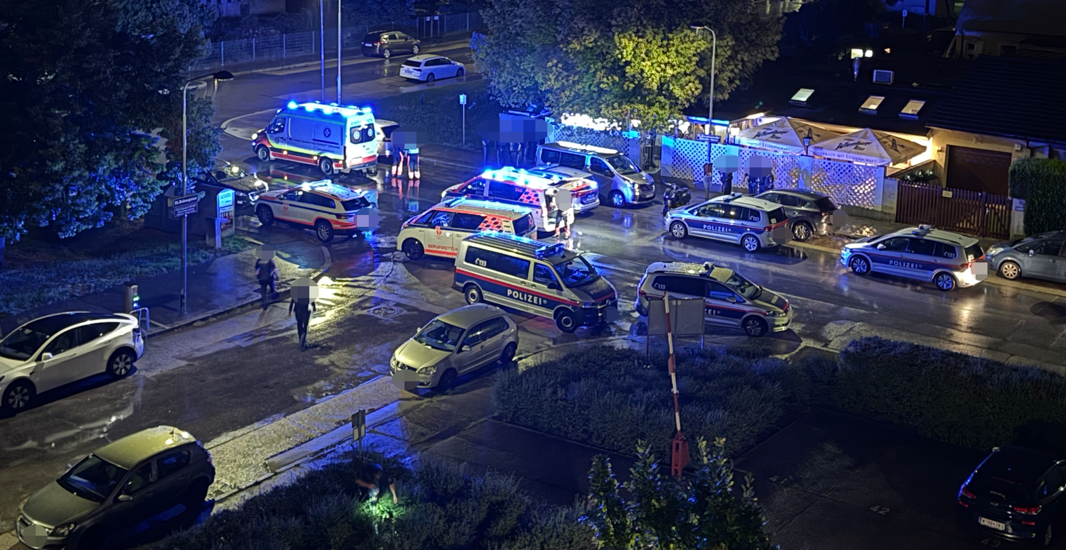 Streit artet aus! Polizei und Rettung im Einsatz