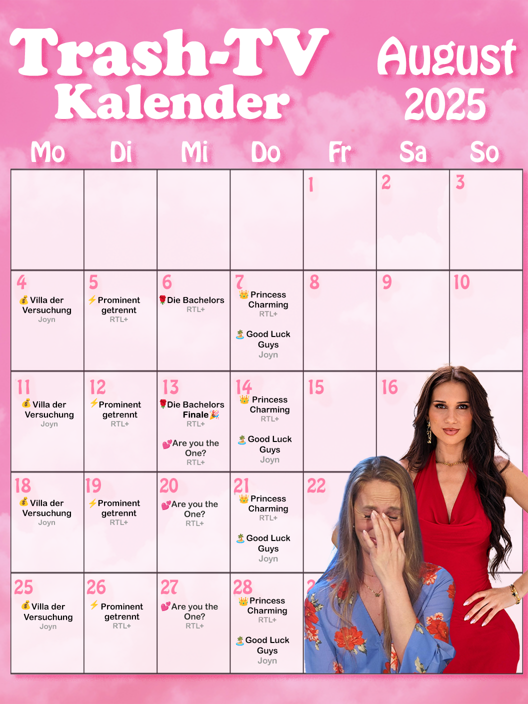 Reality-TV-Highlights im August 2025.