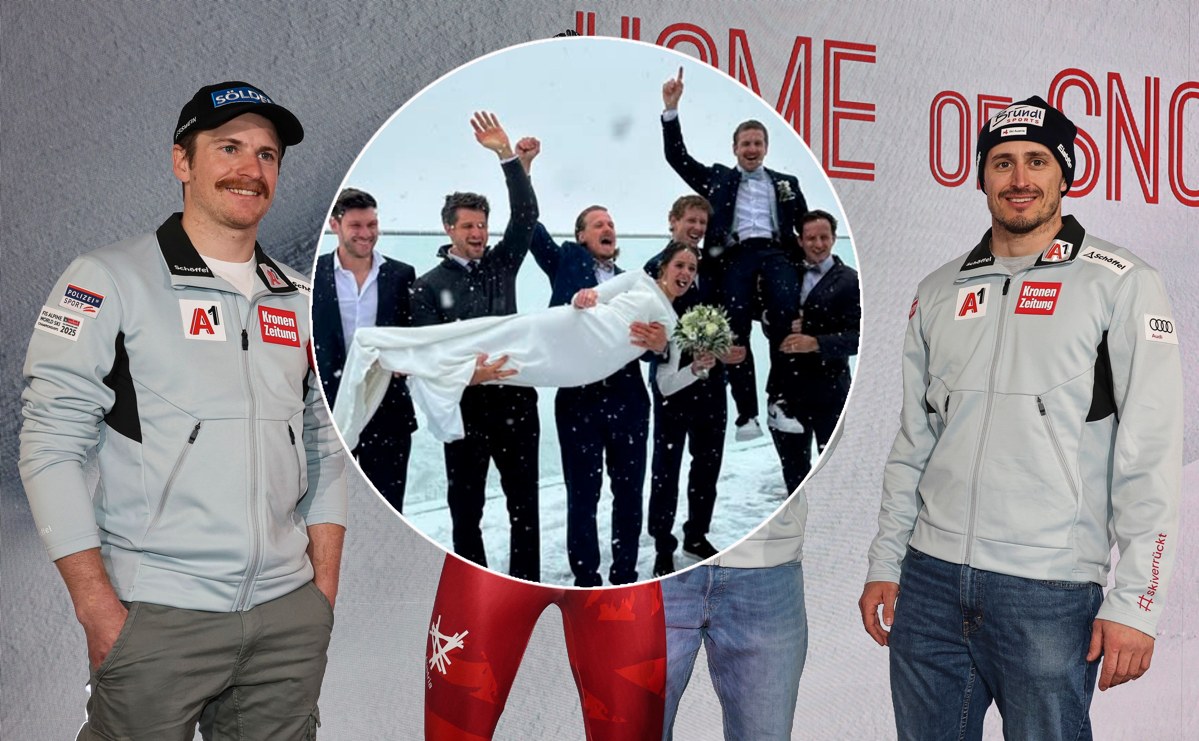 Fabio Gstrein lud Manuel Feller und Co. zur Hochzeit ein.