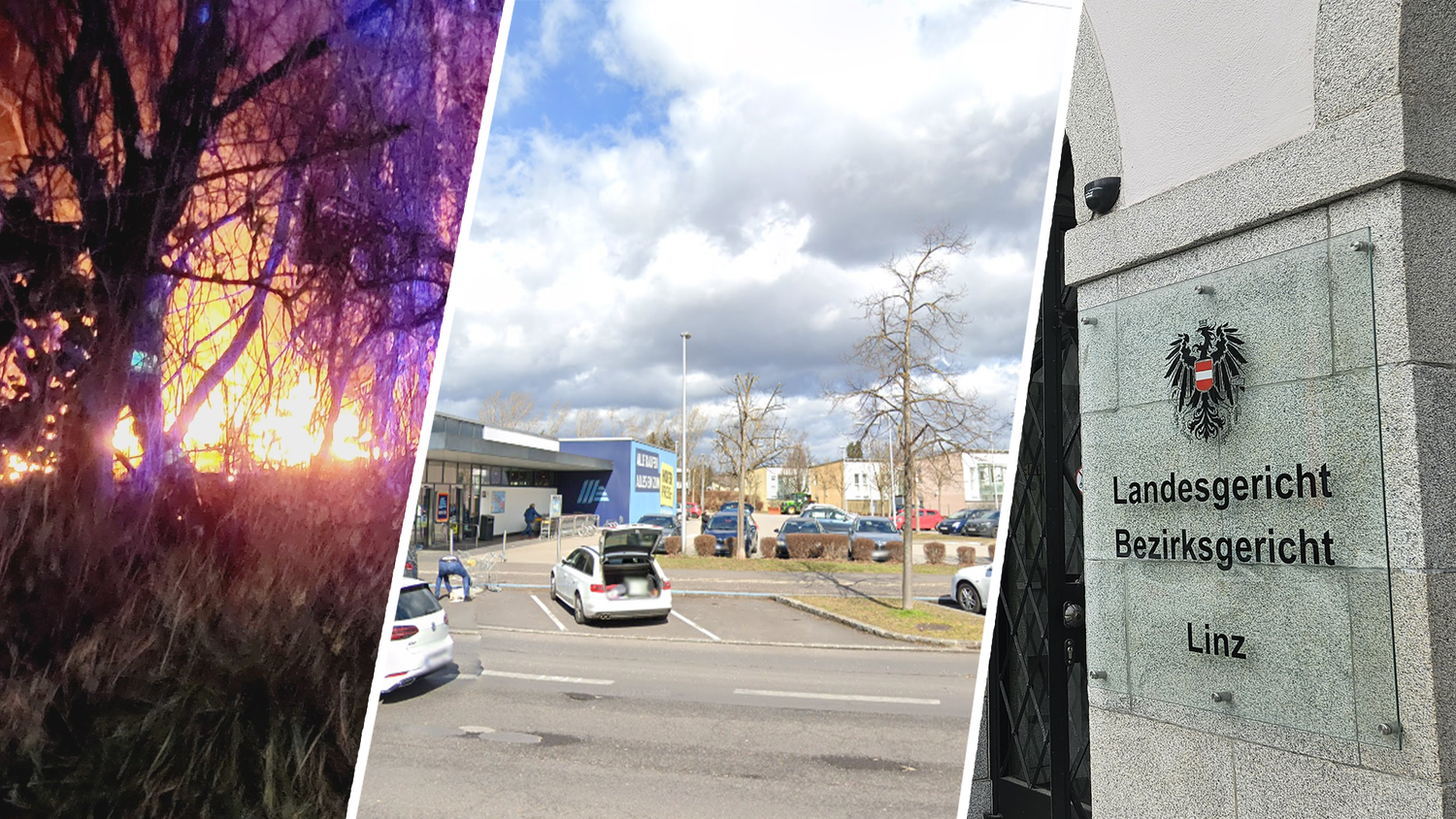 Der 46-Jährige soll erst sein illegales Zeltlager angezündet haben, dann auf einem Parkplatz seine Ex attackiert haben. Dienstag und Donnerstag muss er sich vor Gericht verantworten.