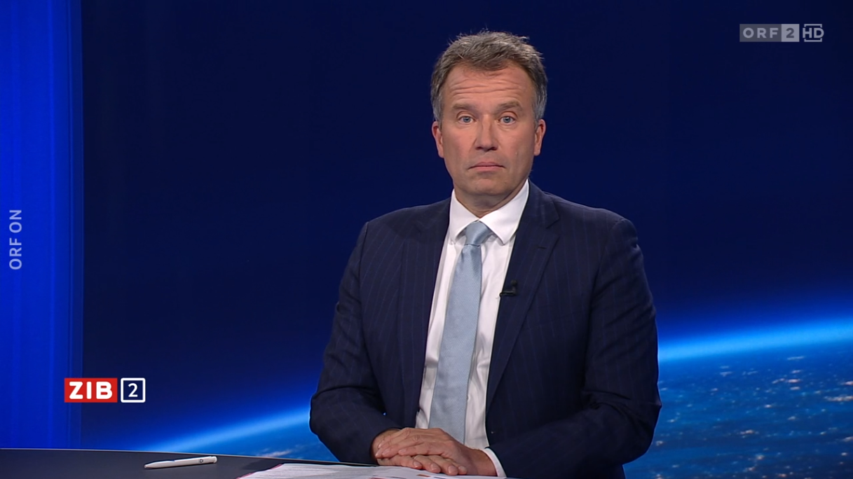 Johannes Kopf, Vorstand des Arbeitsmarktservice (AMS), am späten Montagabend in der ORF-