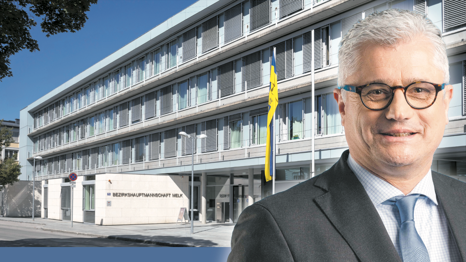 Asyl-Verschärfung in NÖ: Flüchtlinge müssen sich monatlich bei der BH melden (im Bild als Beispiel Melk); Asyl-Landesrat Martin Antauer