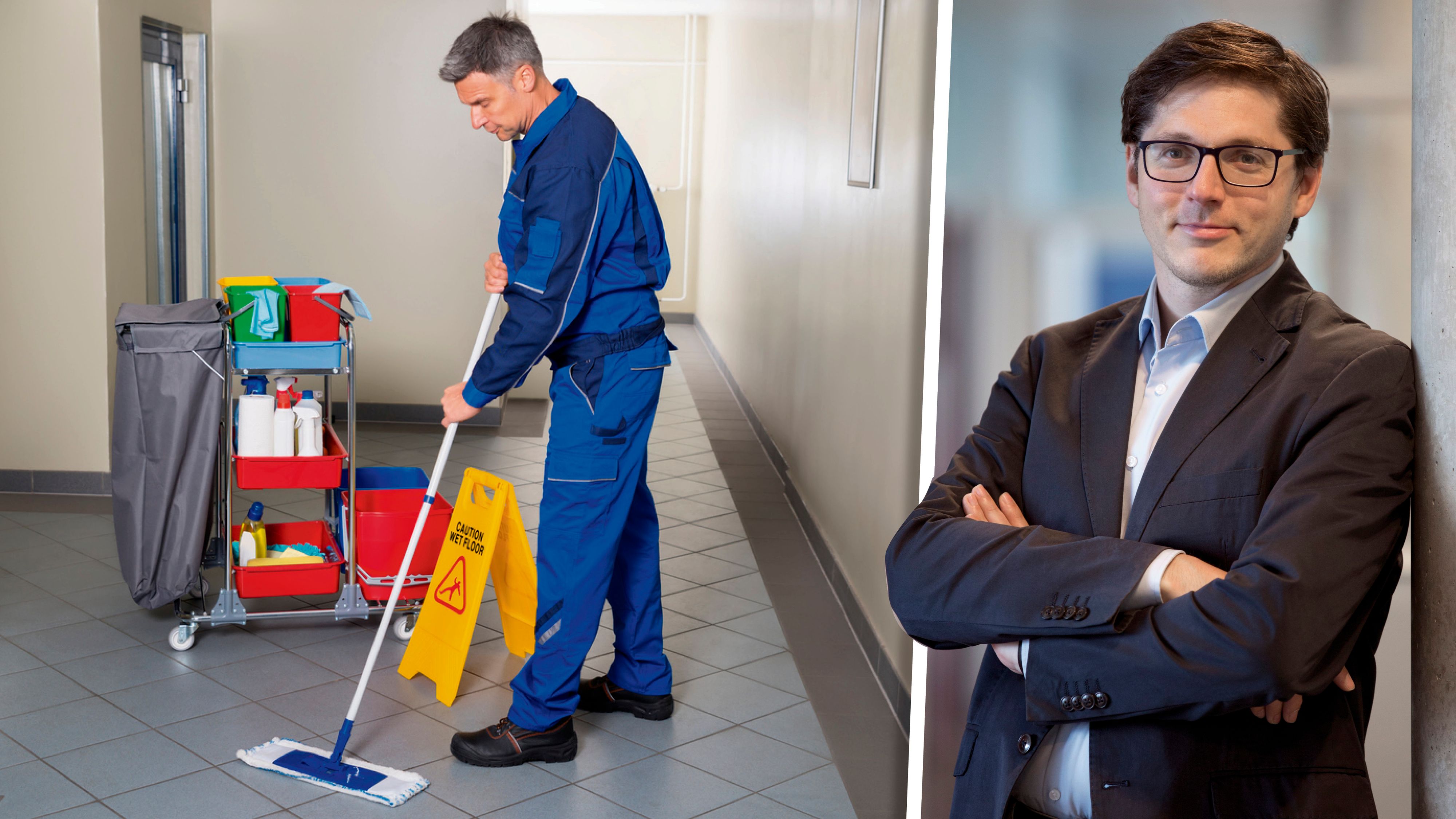 AK-Chefjurist Ludwig Dvořák setzt sich für Reinigungskraft Mario F. ein