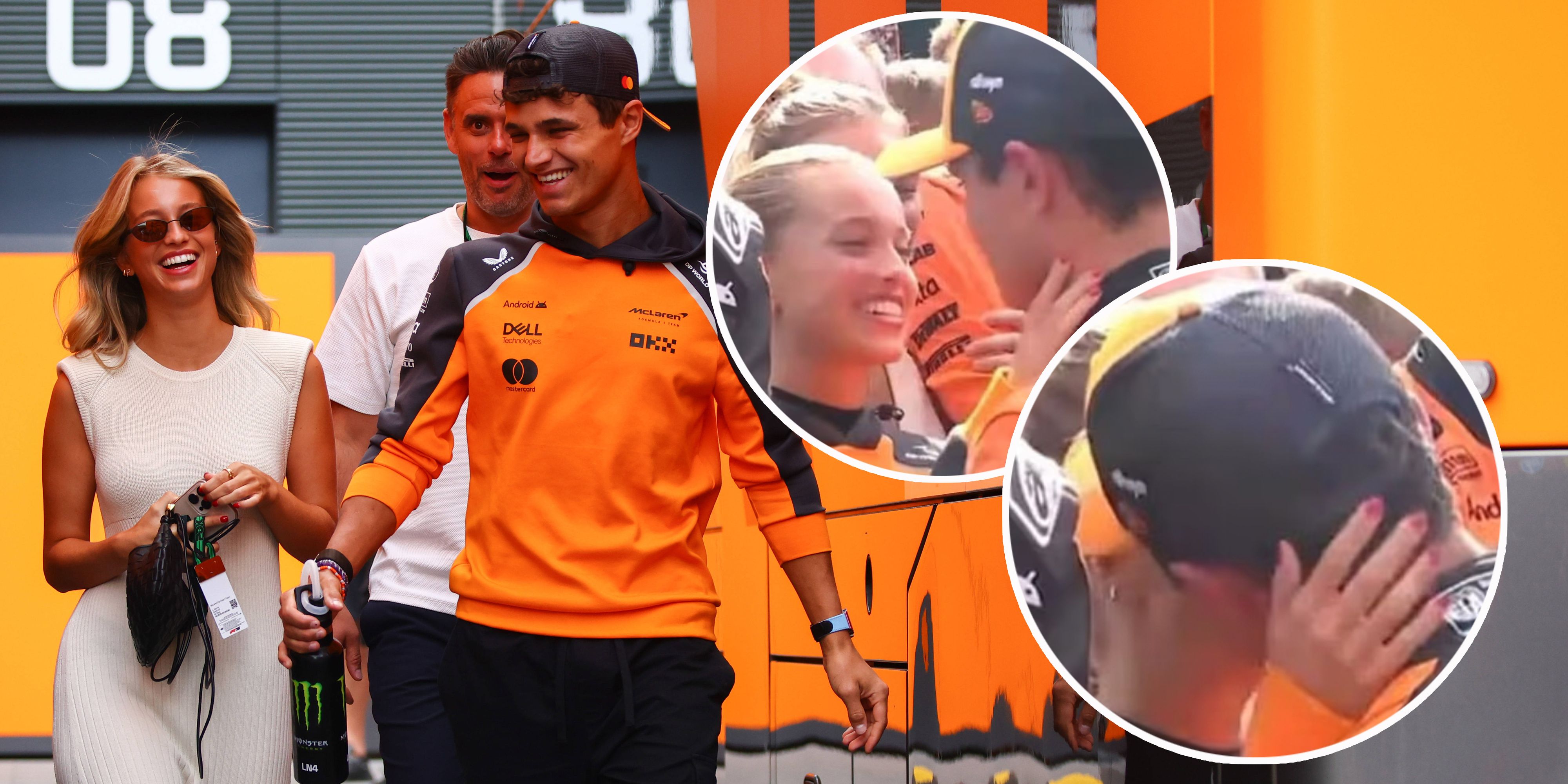 Magui Corceiro herzt Ungarn-Sieger Lando Norris.