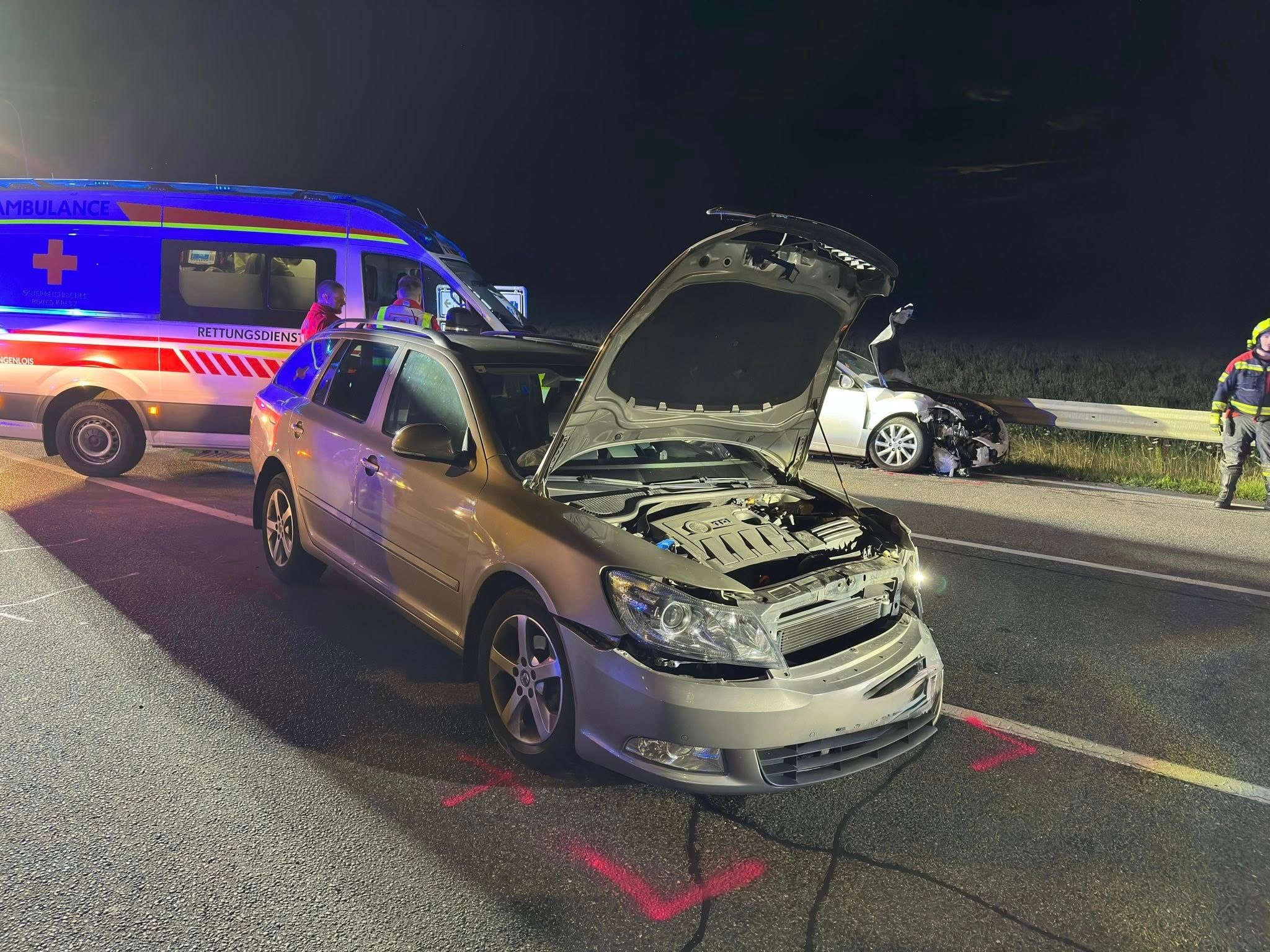 So sah ein Unfallauto nach dem Crash aus.