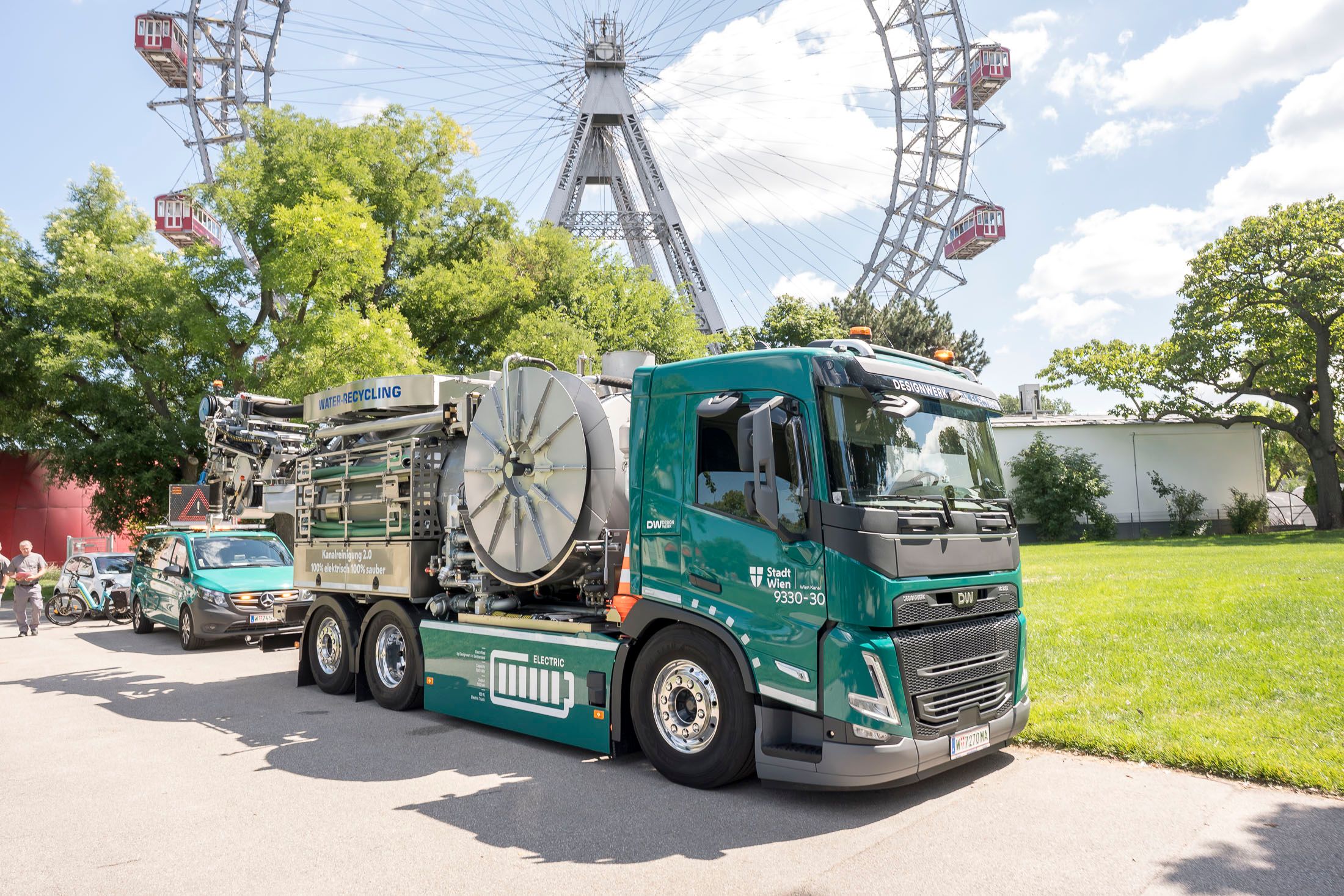 Mit dem elektrisch betriebenen 