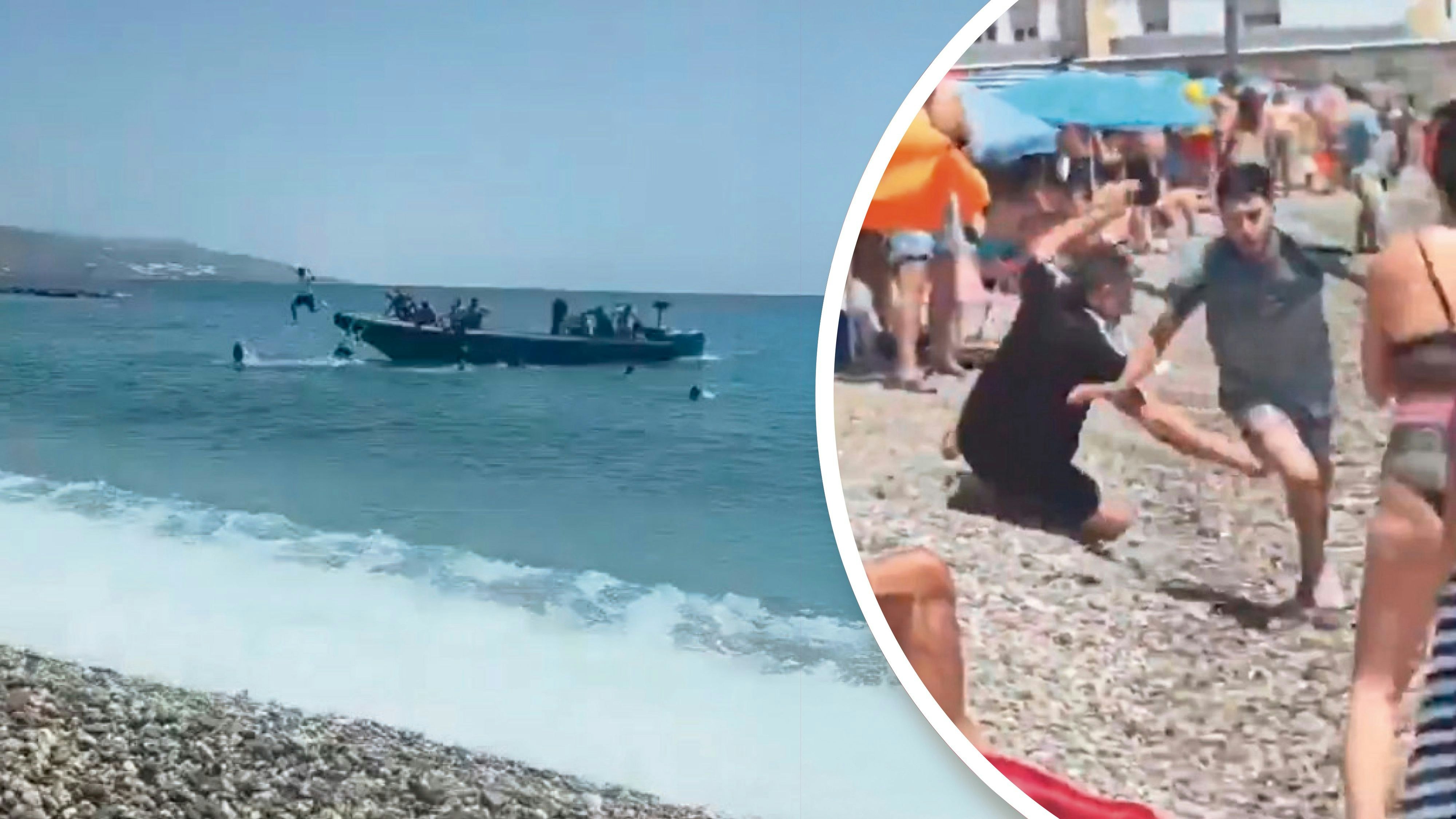 Heute.at - Flüchtlingsboot legt an – da sehen Badegäste rot