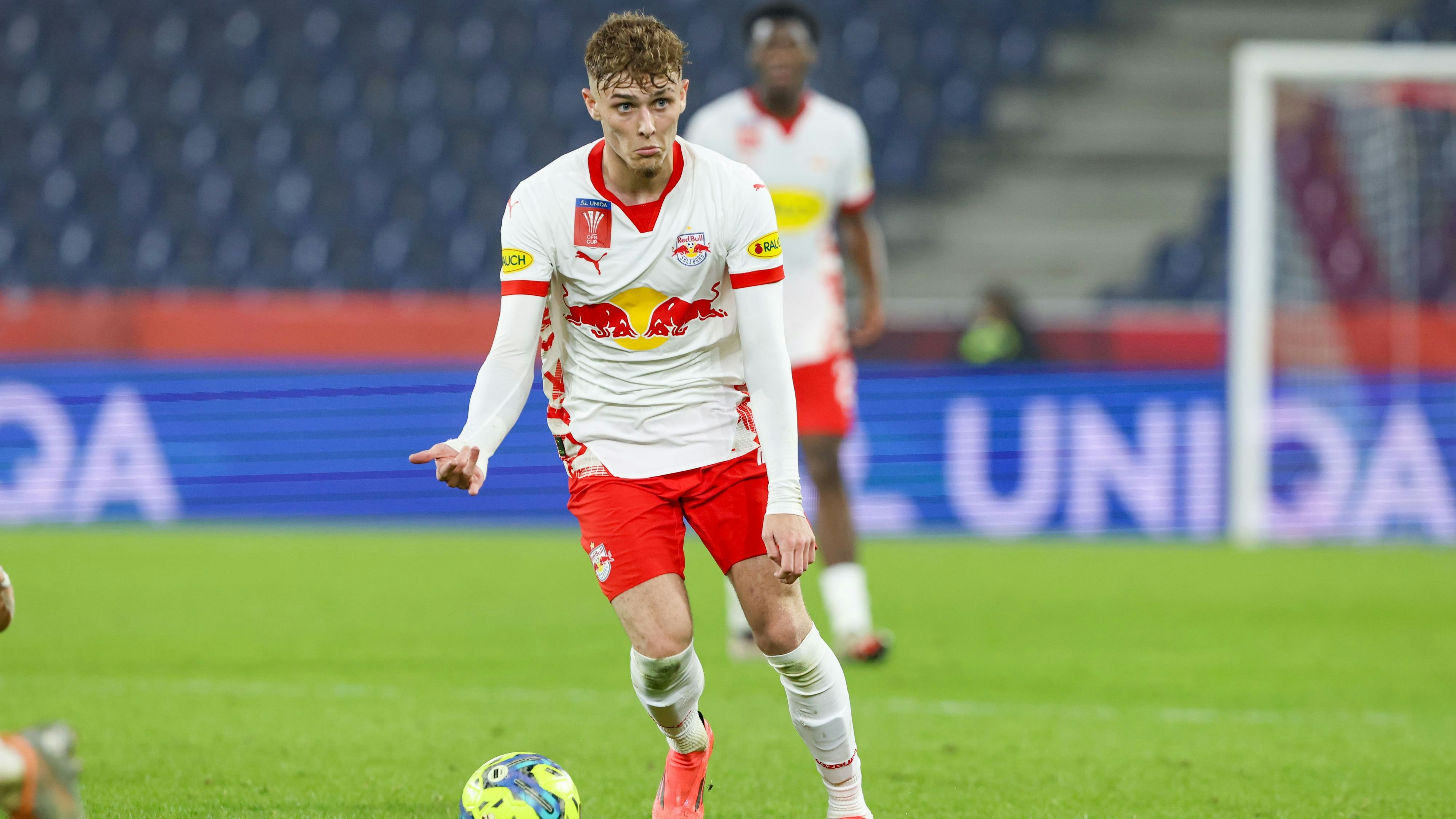 SALZBURG,AUSTRIA,30.OCT.24 - SOCCER - UNIQA OEFB Cup, round of 16, FC Red Bull Salzburg vs WSG Tirol. Image shows Bobby Clark (RBS). Photo: GEPA pictures/ Mathias Mandl