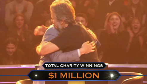 Matt Damon mit Ken Jennings bei 