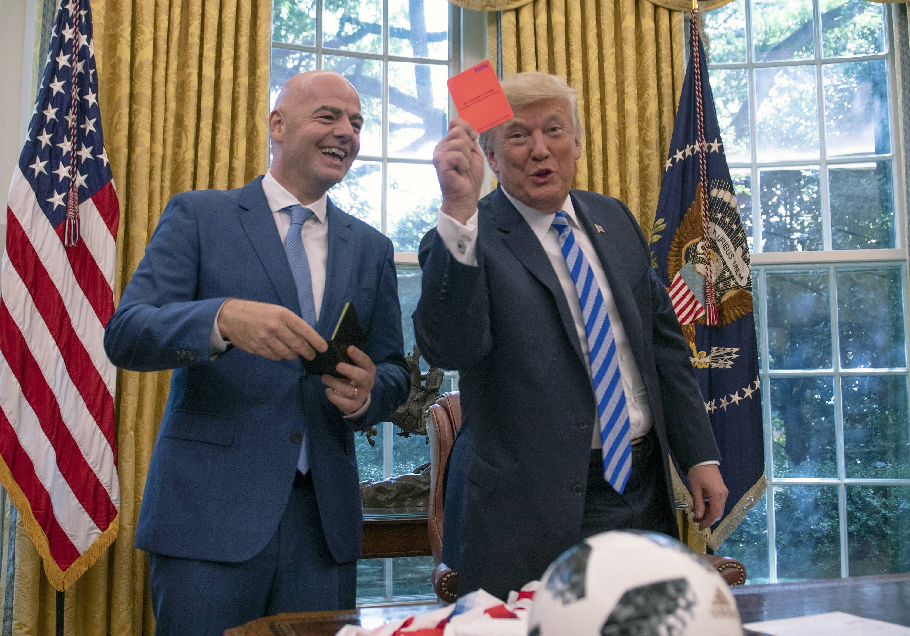 FIFA-Präsident Gianni Infantino und Donald Trump