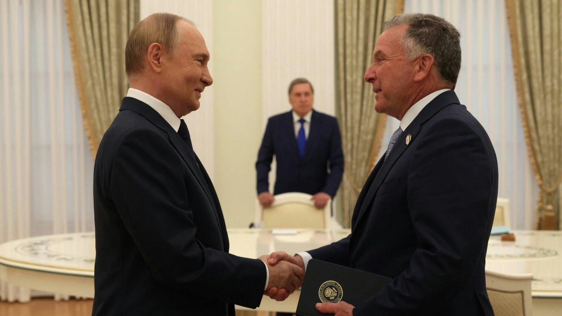 Wladimir Putin empfängt Steve Witkoff.