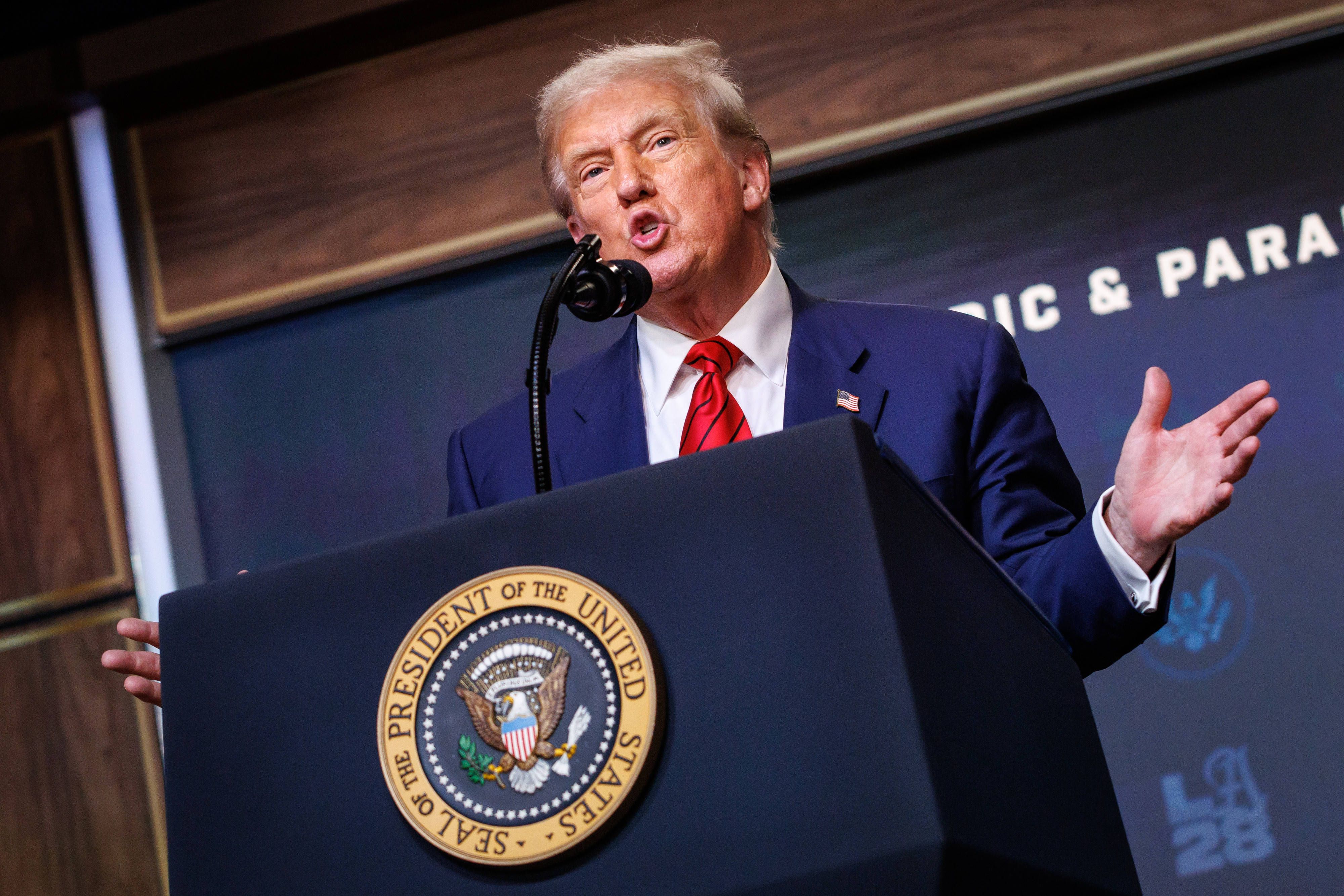 US-Präsident Donald Trump möchte, dass die Demokraten nach Texas zurückkehren. 