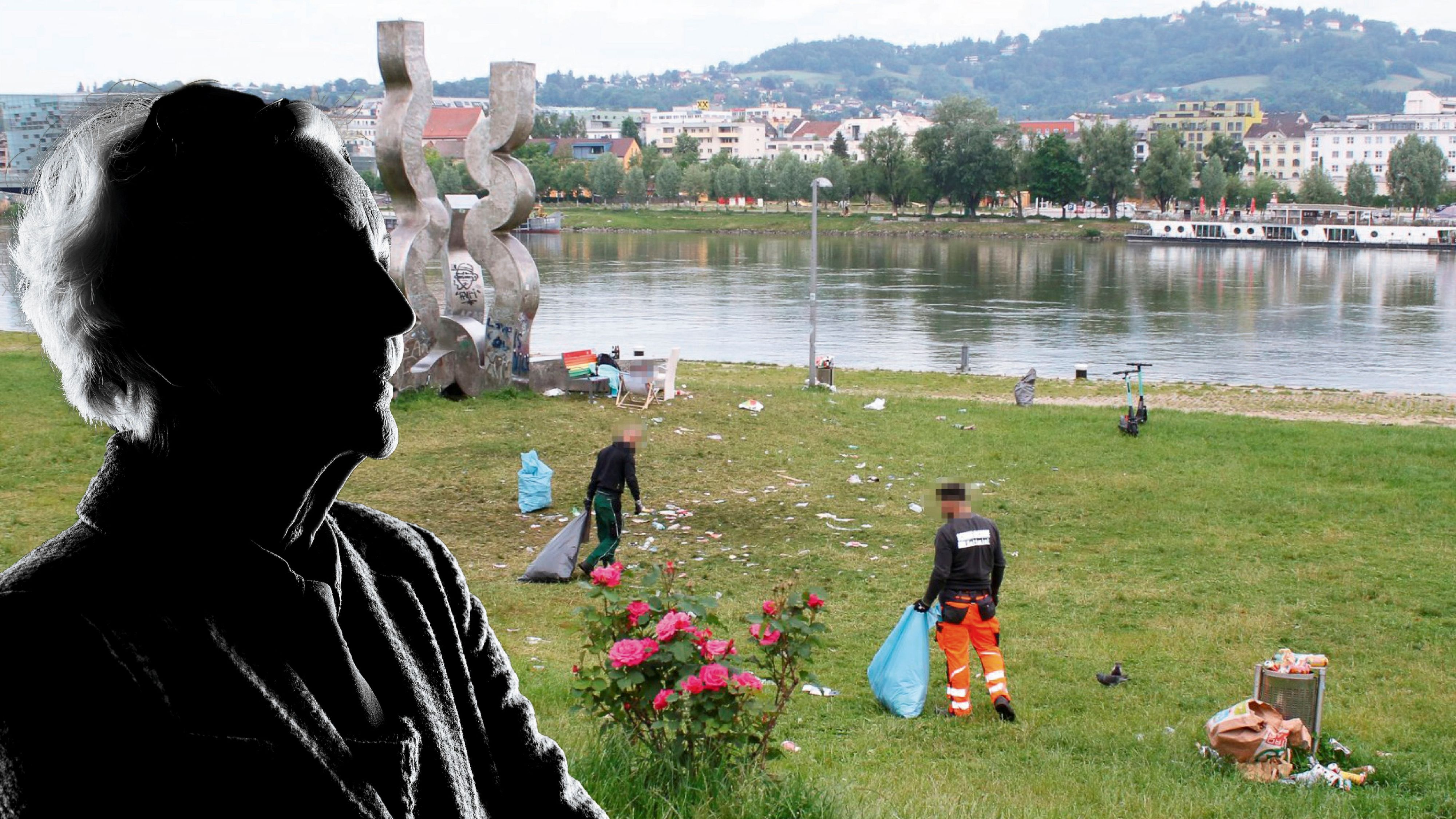 Anna J. erlebte schreckliche Szenen auf der Linzer Donaulände. Einmal wurde sie gestoßen, dann bestohlen.