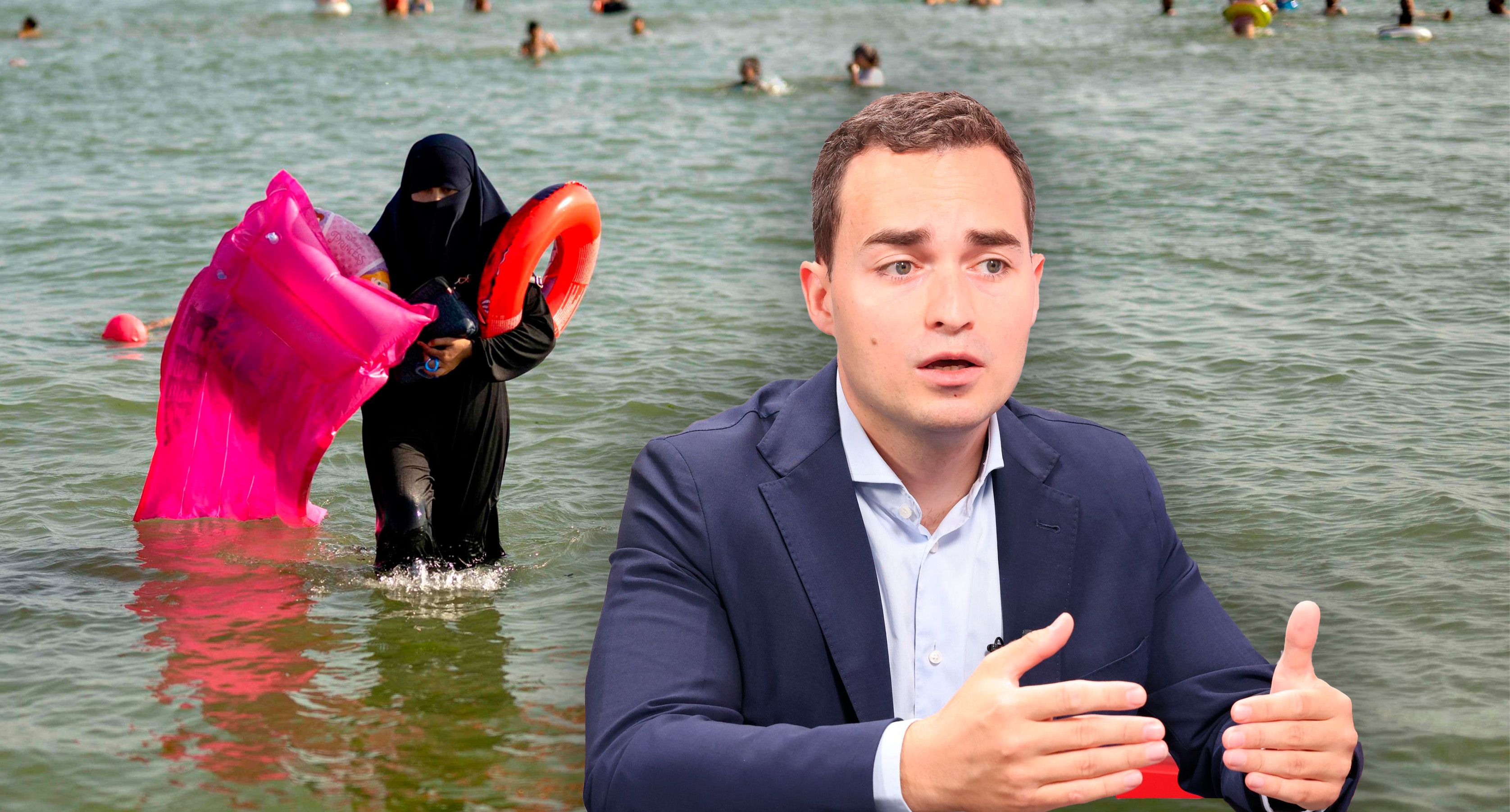 Wiens FPÖ-Klubobmann Maximilian Krauss spricht sich für ein generelles Burkini-Verbot aus.