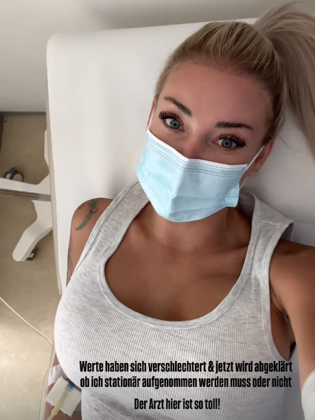 Sabrina Wlk hat eine Nierenbeckenentzündung. 