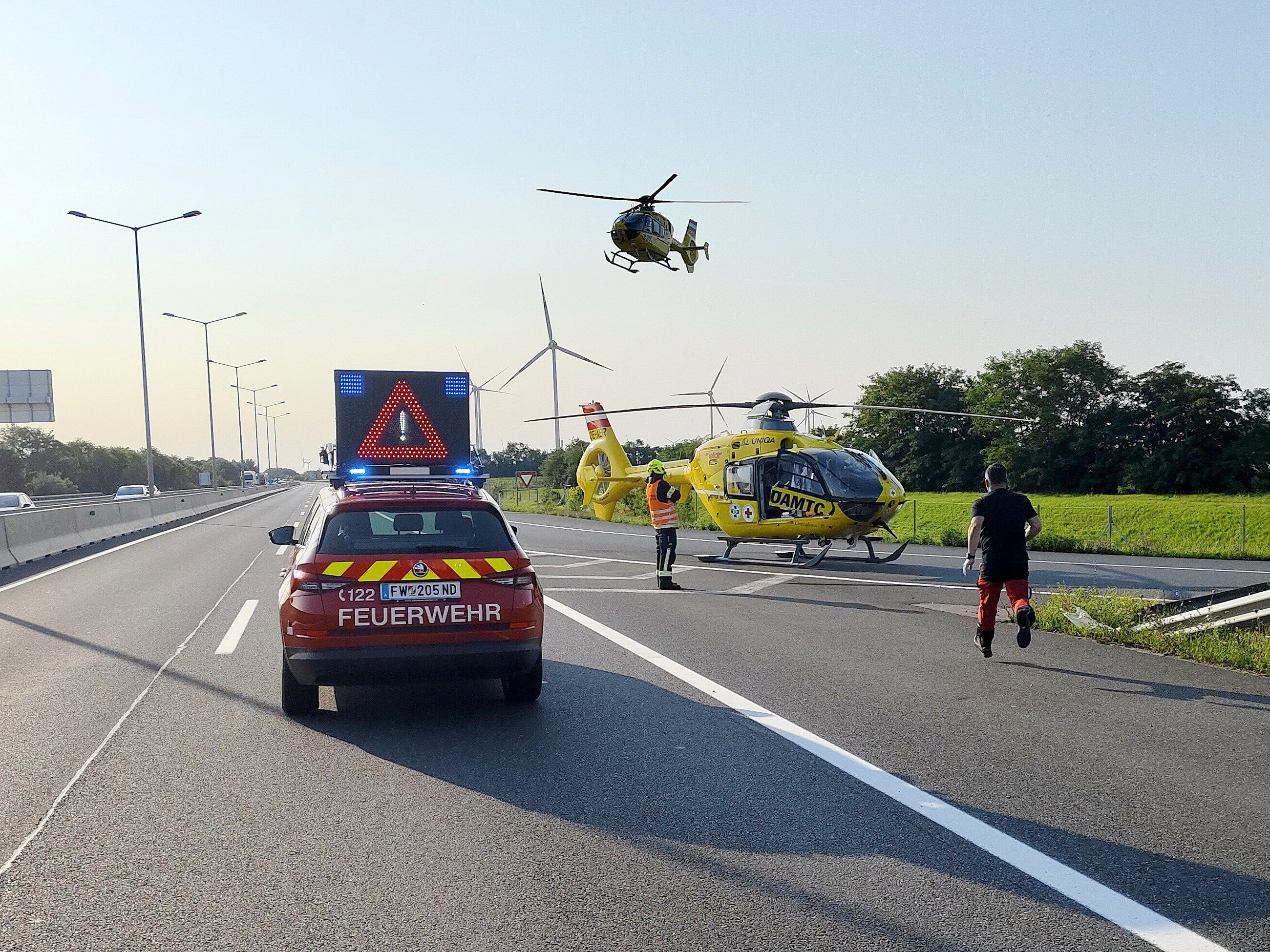 Schwerer Verkehrsunfall auf der A4