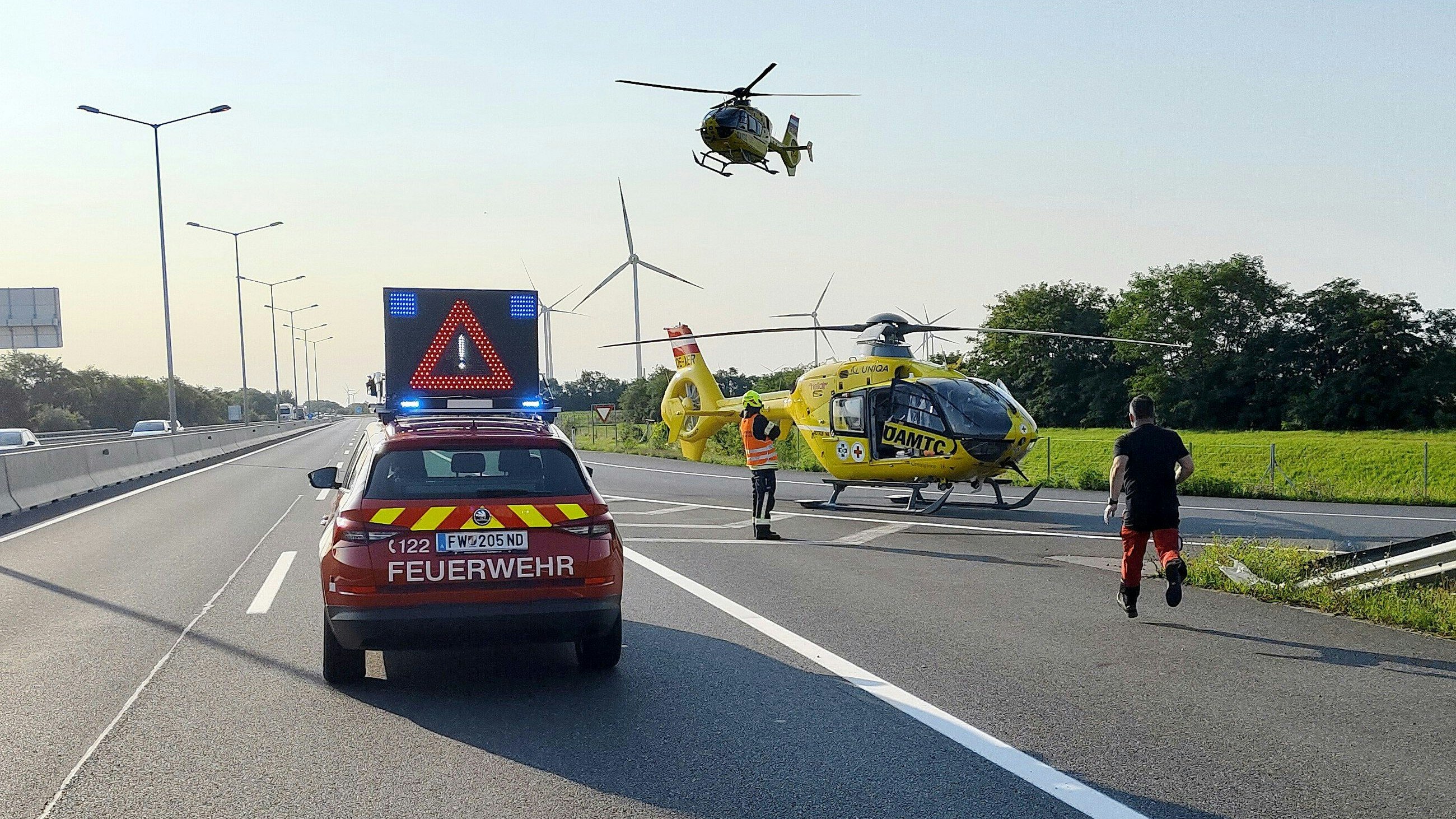Schwerer Verkehrsunfall auf der A4