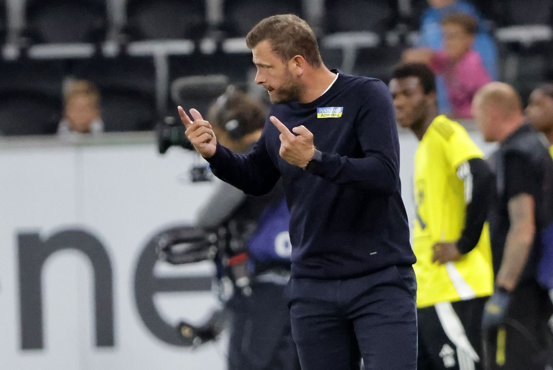 Sturm-Trainer Jürgen Säumel. 