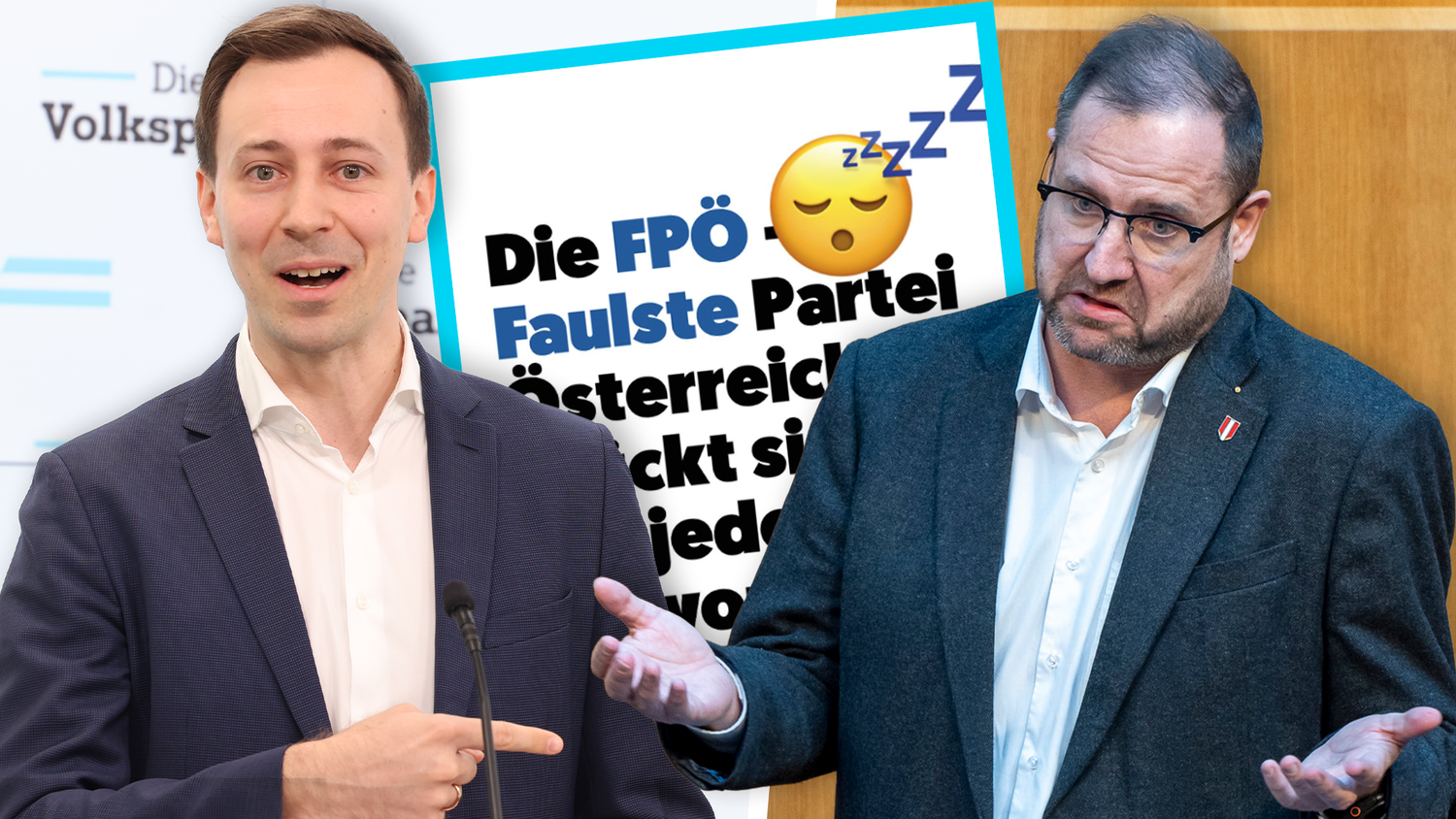 Zwischen ÖVP-General Marchetti und FPÖ-General Hafenecker flogen am Donnerstag die Fetzen.