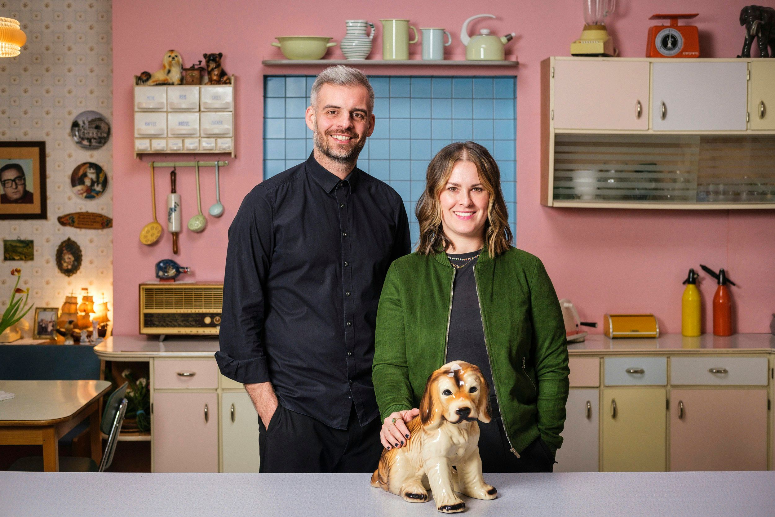 Die Vollpension-Geschäftsführung: Karin Hermann-Arnold und Manuel Gruber