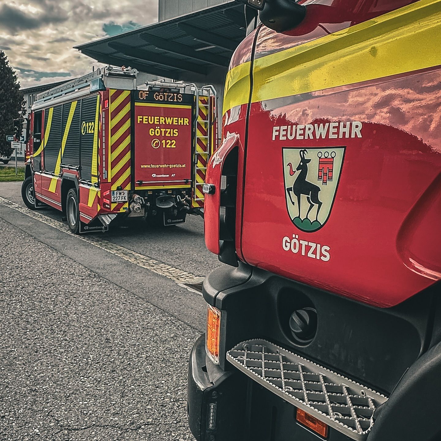 Feuerwehreinsatz in einem Recyclinghof in Götzis. (Symbolbild)